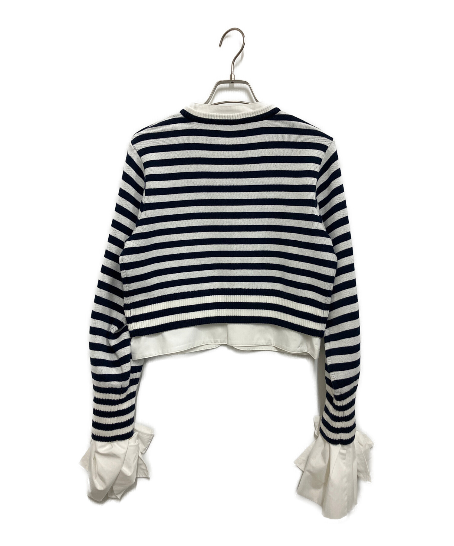 中古・古着通販】Bibiy. (ビビィ) ANGELIQUE KNIT ホワイト×ブルー