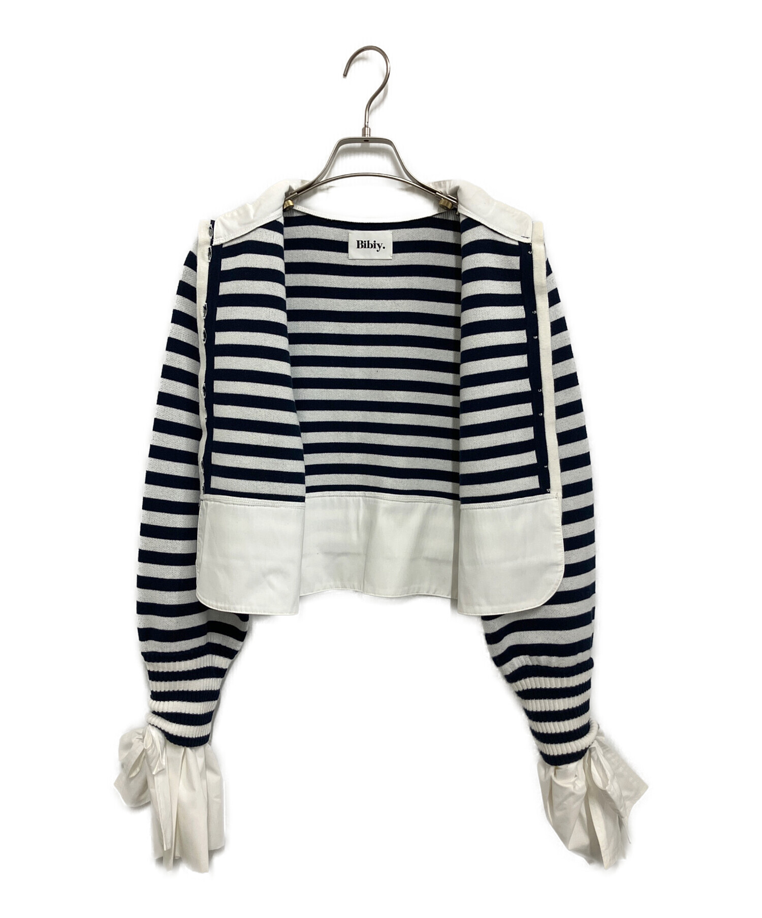中古・古着通販】Bibiy. (ビビィ) ANGELIQUE KNIT ホワイト×ブルー