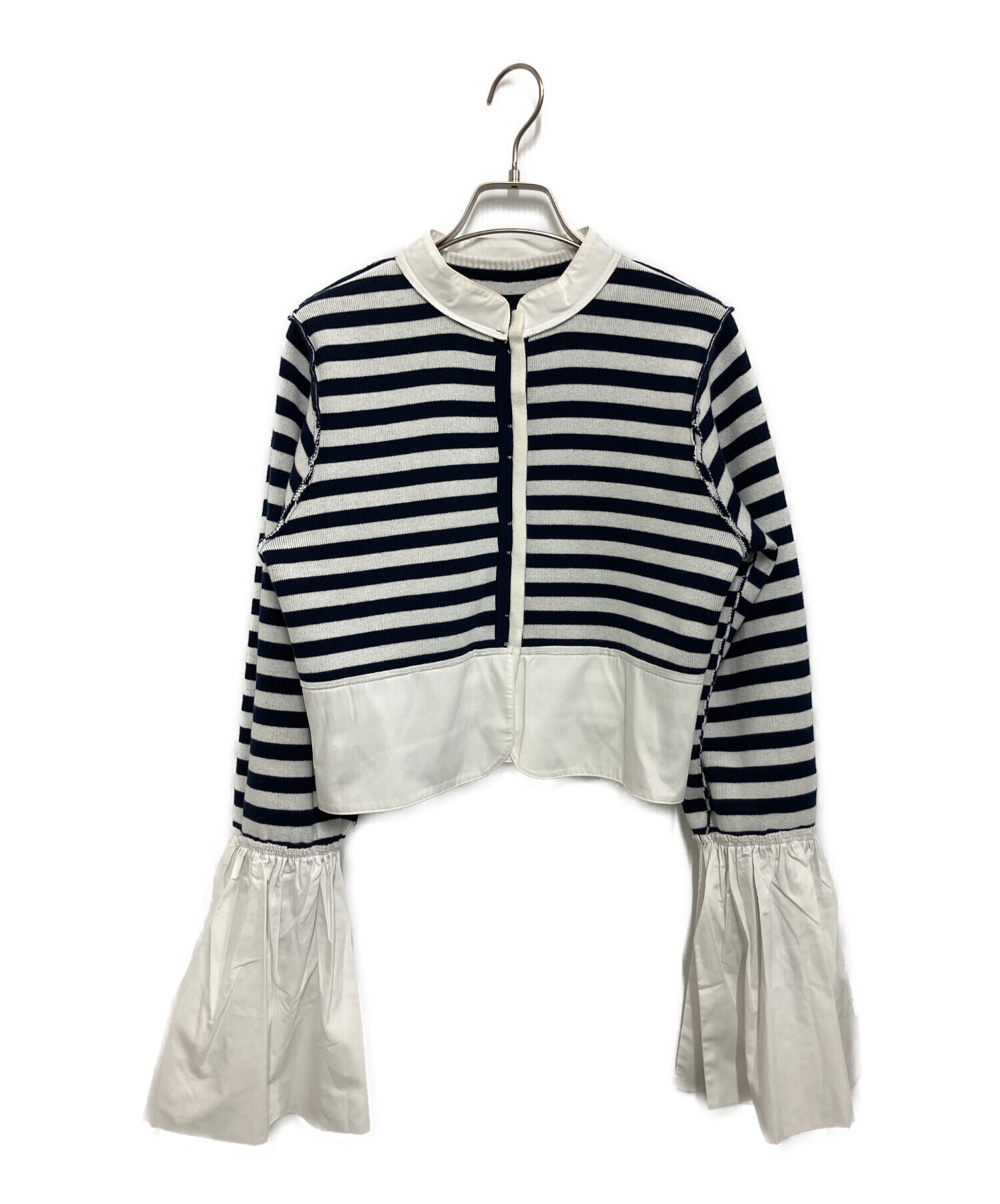 中古・古着通販】Bibiy. (ビビィ) ANGELIQUE KNIT ホワイト×ブルー