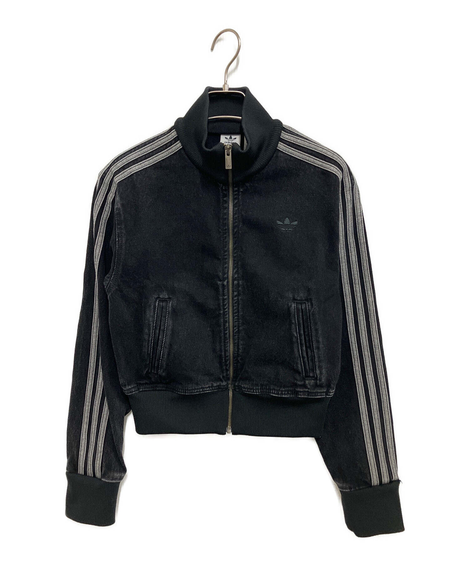 中古・古着通販】adidas (アディダス) デニム トラックトップ ブラック