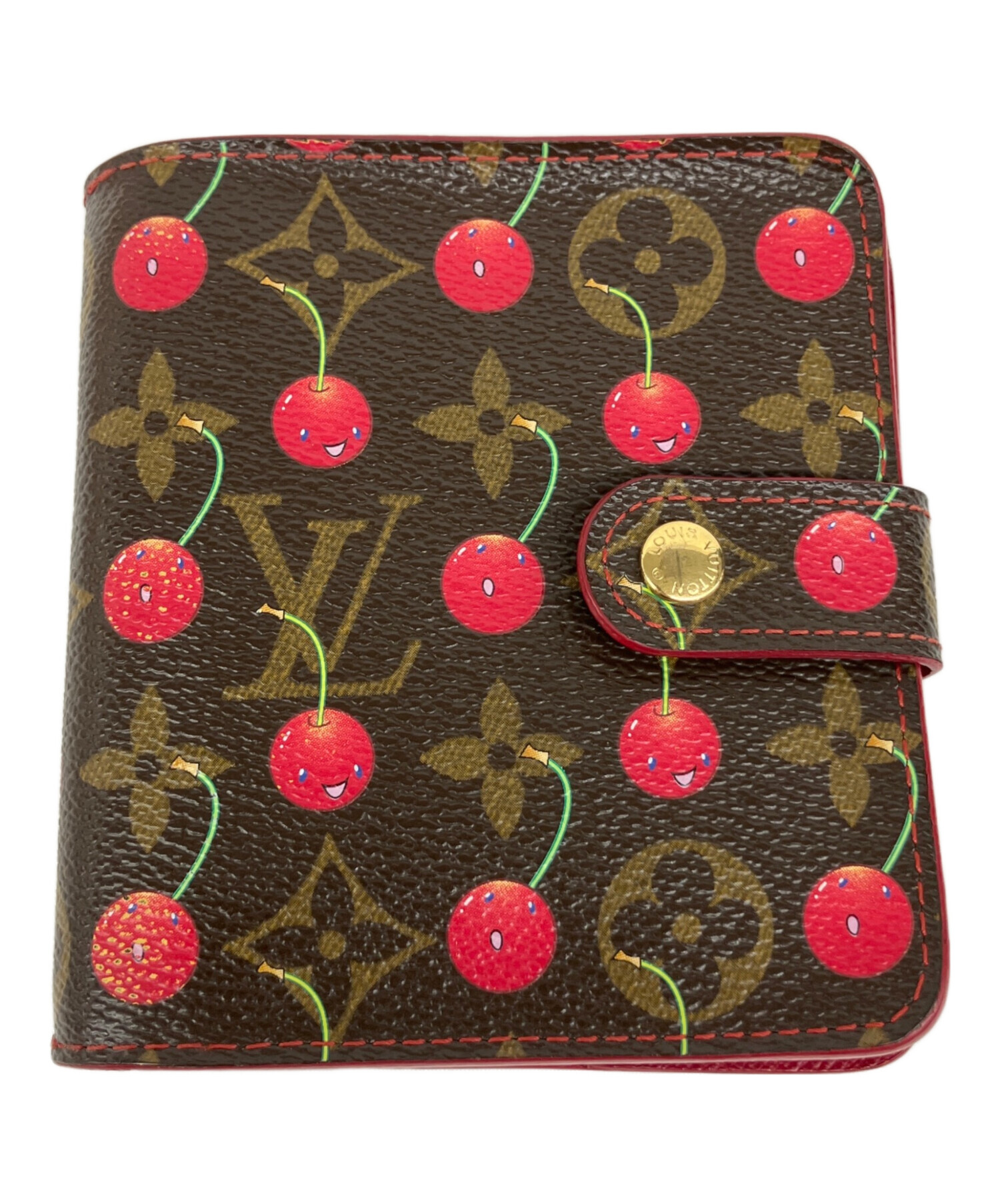 中古・古着通販】LOUIS VUITTON (ルイ ヴィトン) 2つ折り財布 ブラウン