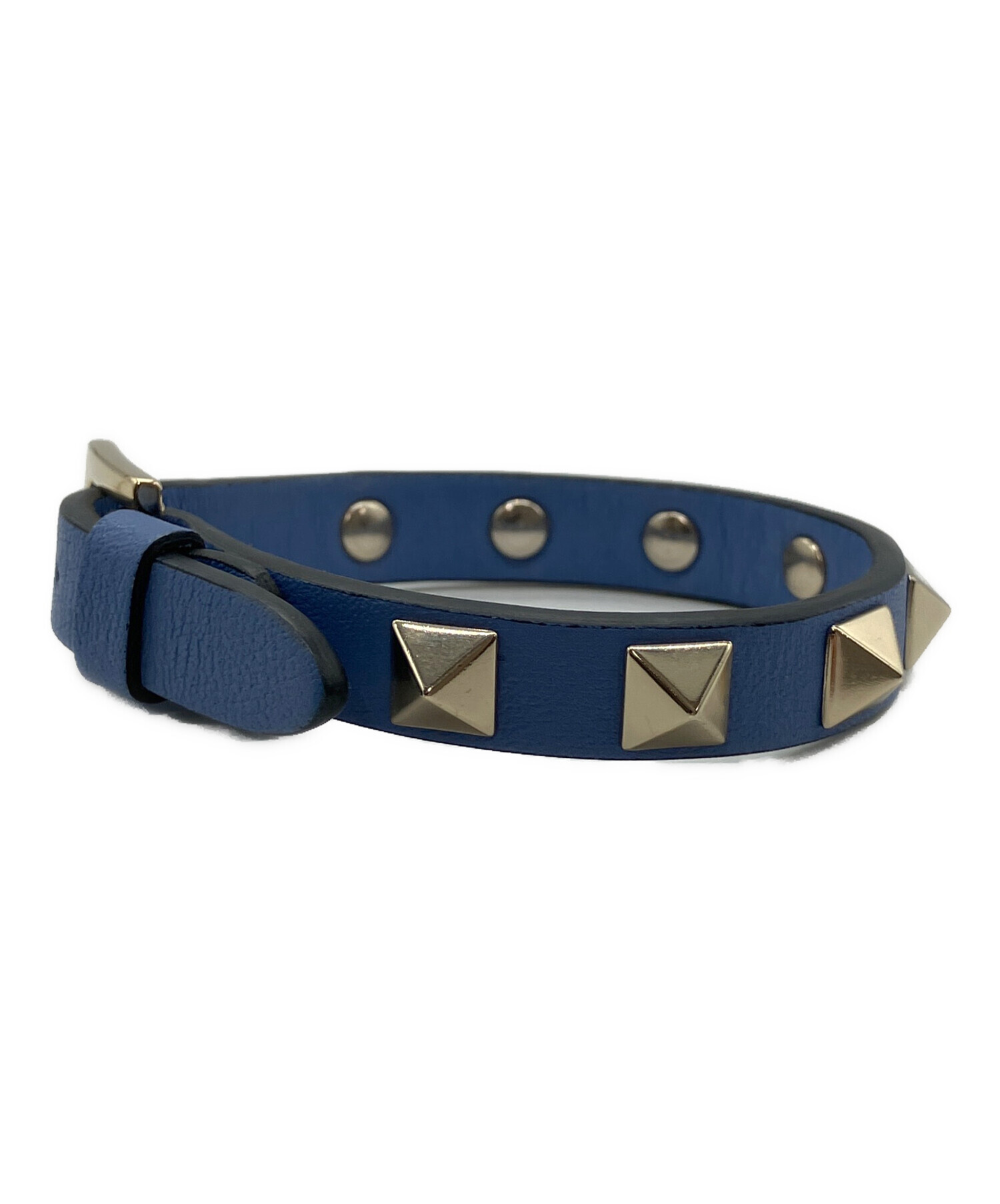 中古・古着通販】VALENTINO (ヴァレンティノ) レザーブレスレット
