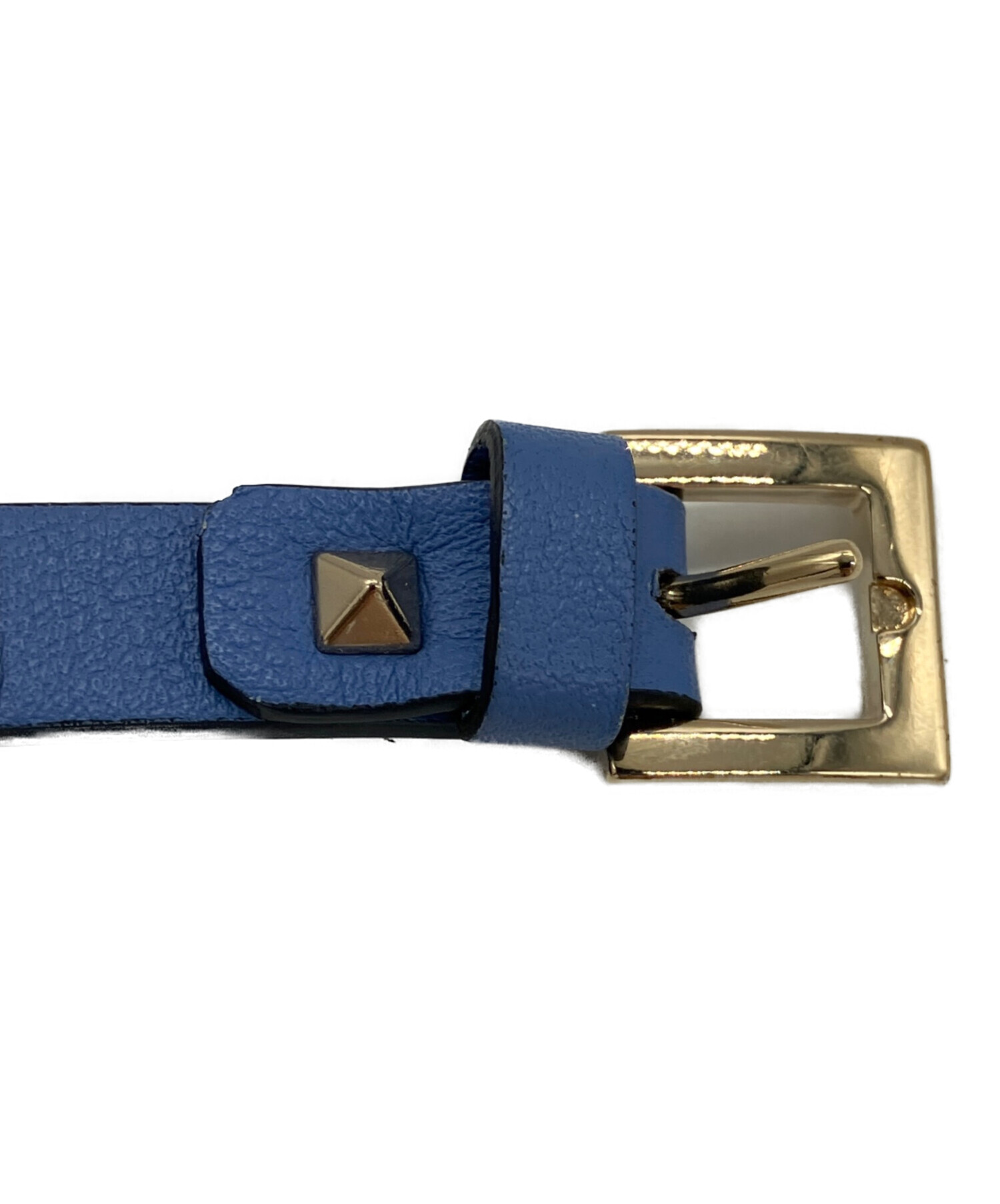 中古・古着通販】VALENTINO (ヴァレンティノ) レザーブレスレット 