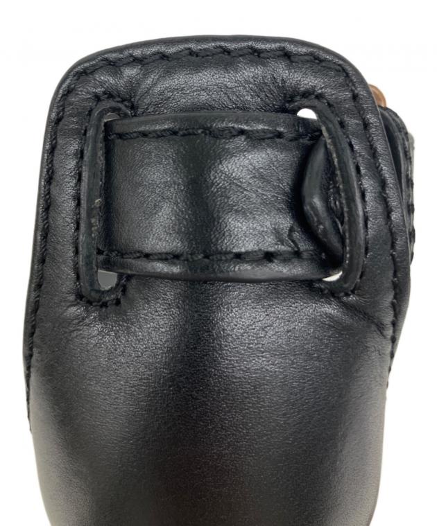 中古・古着通販】GUCCI (グッチ) バンブーヒールサンダル ブラック
