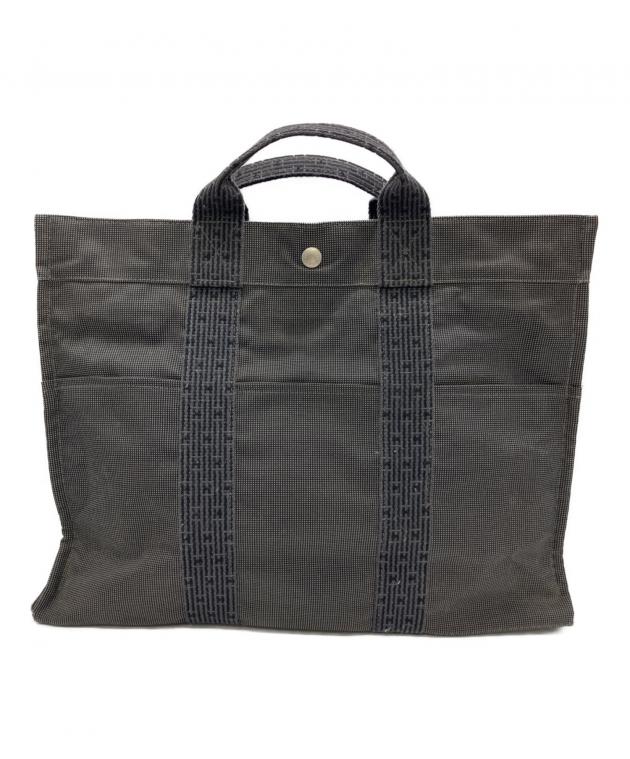 HERMES PARIS グレー トートバッグ 中古・古着通販】HERMES (エルメス) トートバッグ グレー｜ブランド