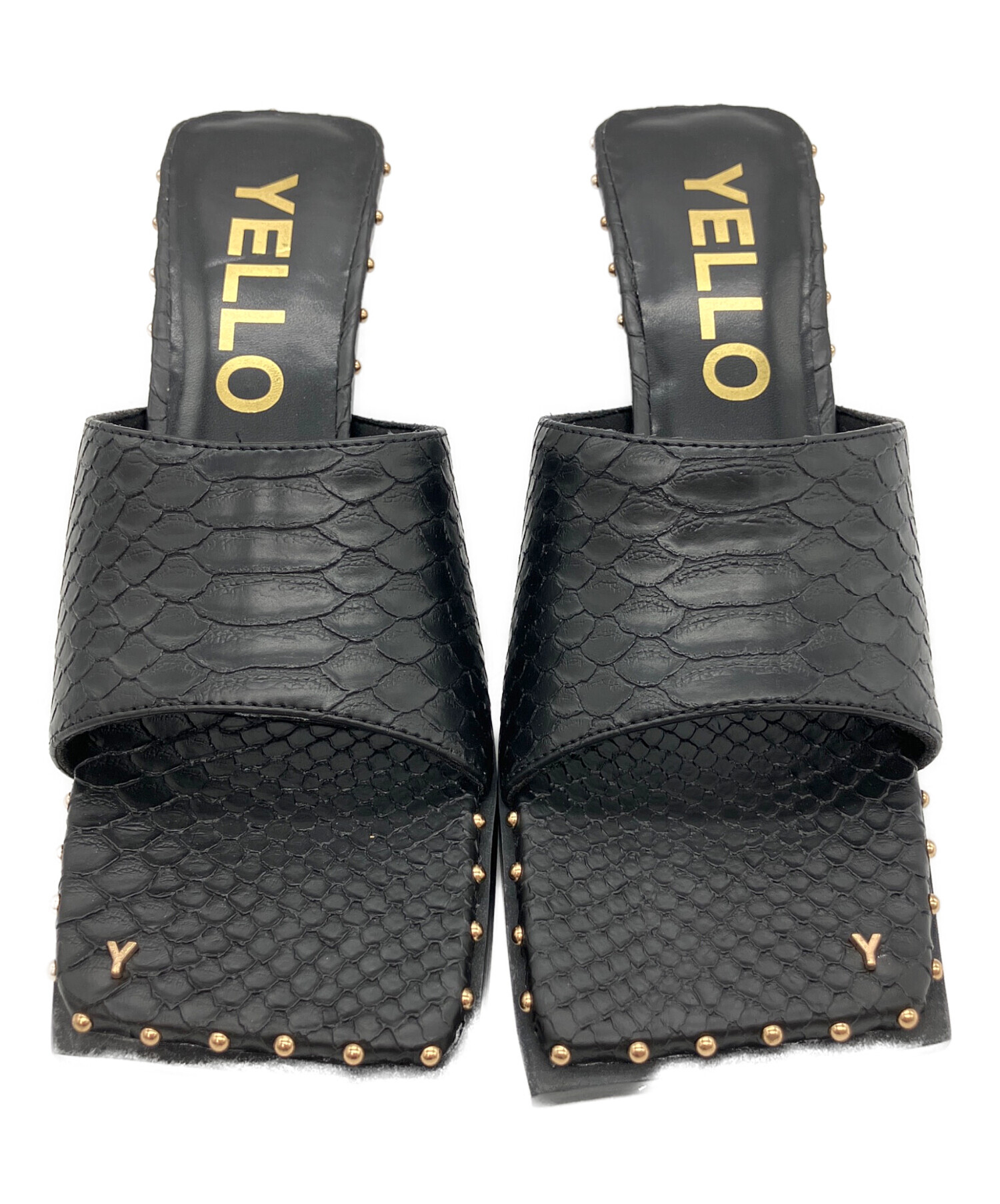 【新品未使用】YELLO サンダル Sサイズ 中古・古着通販】YELLO (イエロ) サンダル ブラック サイズ:L