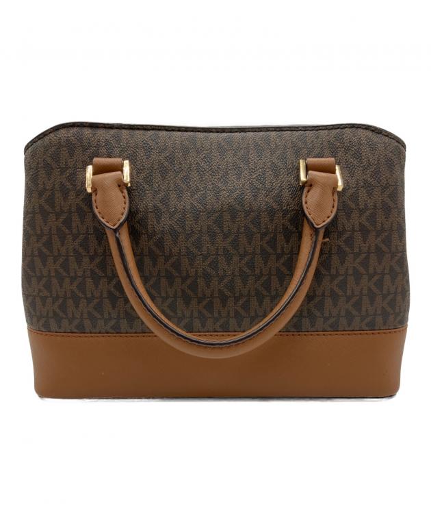 未使用品☆MICHAEL KORS シグネチャー 2way トートバッグ 中古・古着通販】MICHAEL KORS (マイケルコース) 2WAYバッグ ブラウン