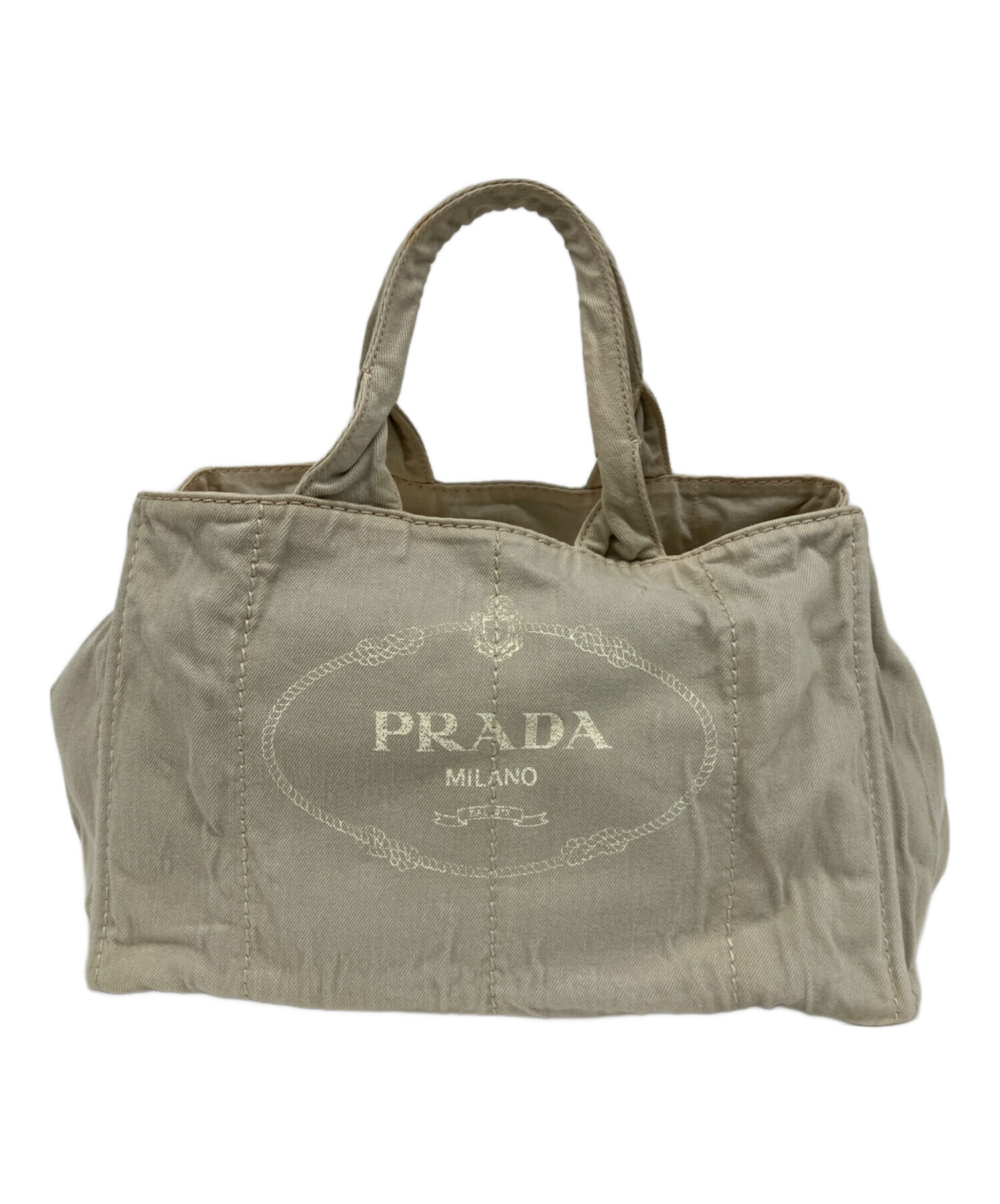 PRADA プラダ　グレー　テスート　ハンドバッグ 中古・古着通販】PRADA (プラダ) ハンドバッグ グレー｜ブランド・古着