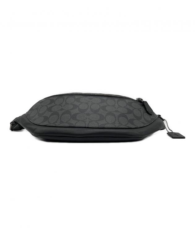 【未使用】COACH コーチショルダーバッグ 中古・古着通販】COACH (コーチ) ショルダーバッグ ブラック×グレー
