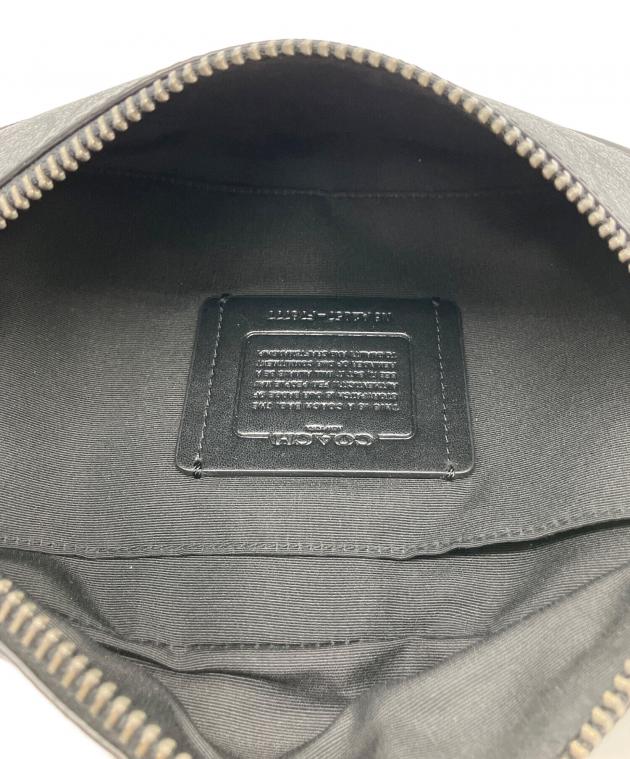中古・古着通販】COACH (コーチ) ショルダーバッグ ブラック×グレー
