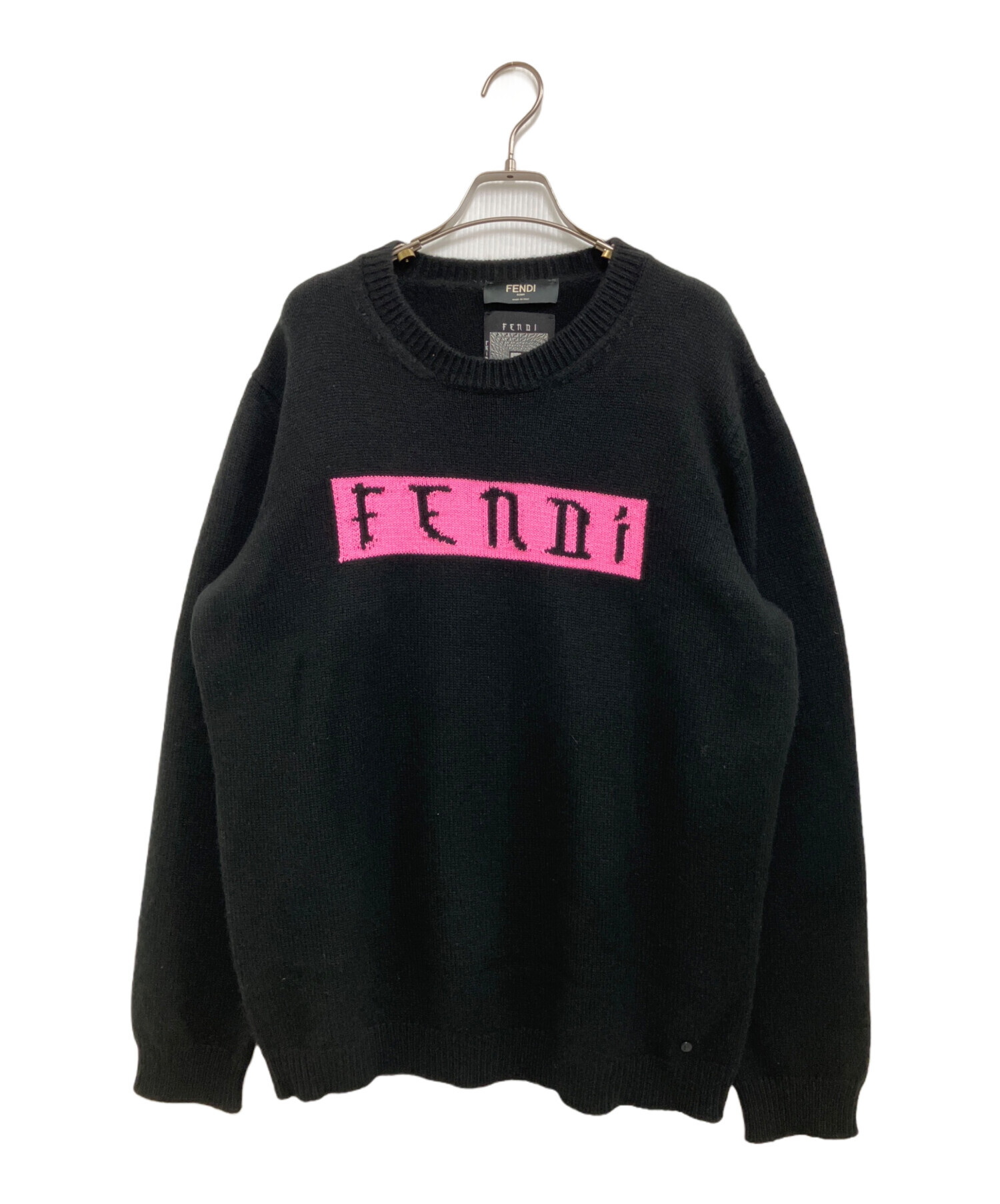 中古・古着通販】FENDI (フェンディ) 厚手ニット ブラック サイズ:XXL