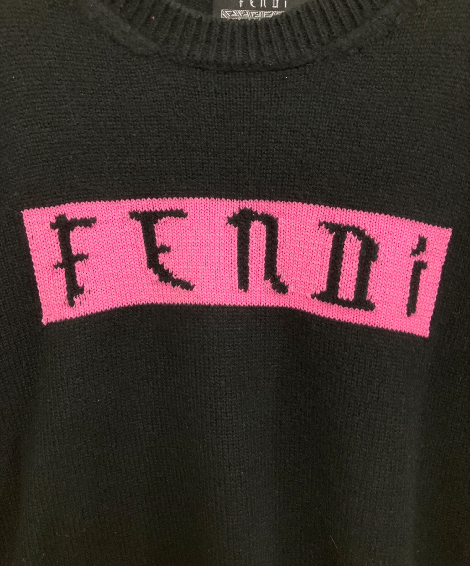 FENDI ニット　本日限定価格 中古・古着通販】FENDI (フェンディ) 厚手ニット ブラック サイズ:XXL