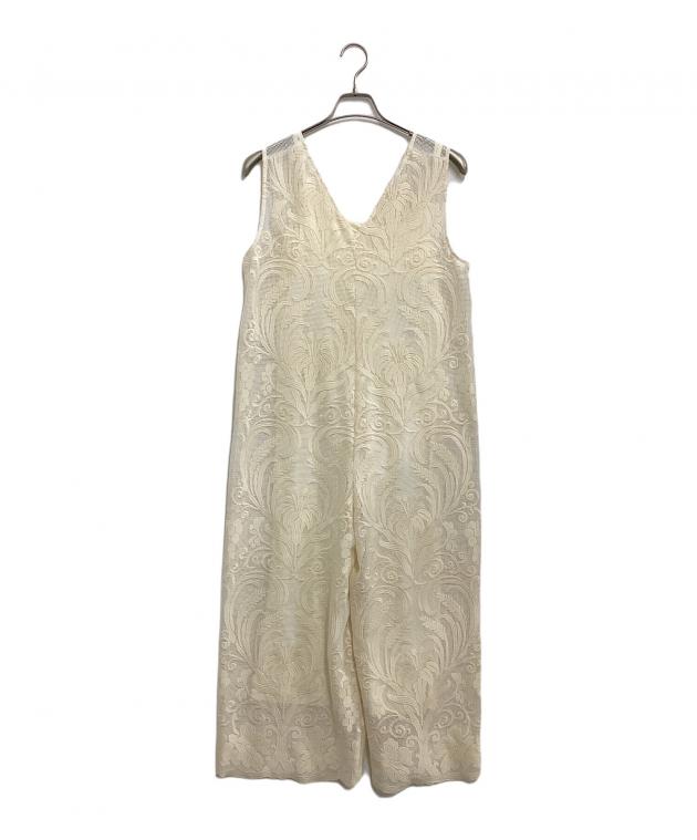 中古・古着通販】Ameri (アメリ) CHLOE ROMPERS NECK ROMPERS ベージュ