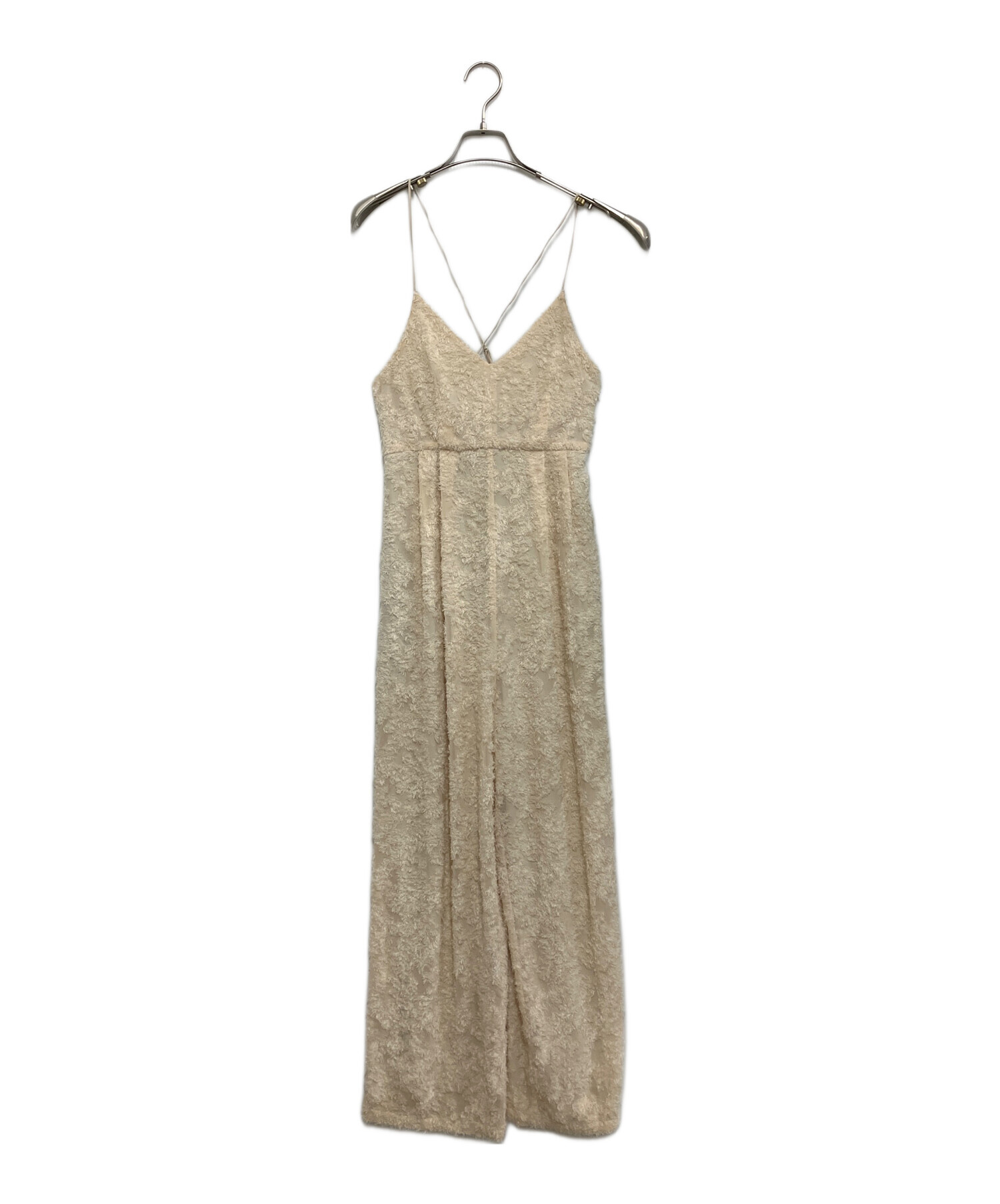 中古・古着通販】CLANE (クラネ) FRINGE CAMISOLE ALL IN ONE ベージュ