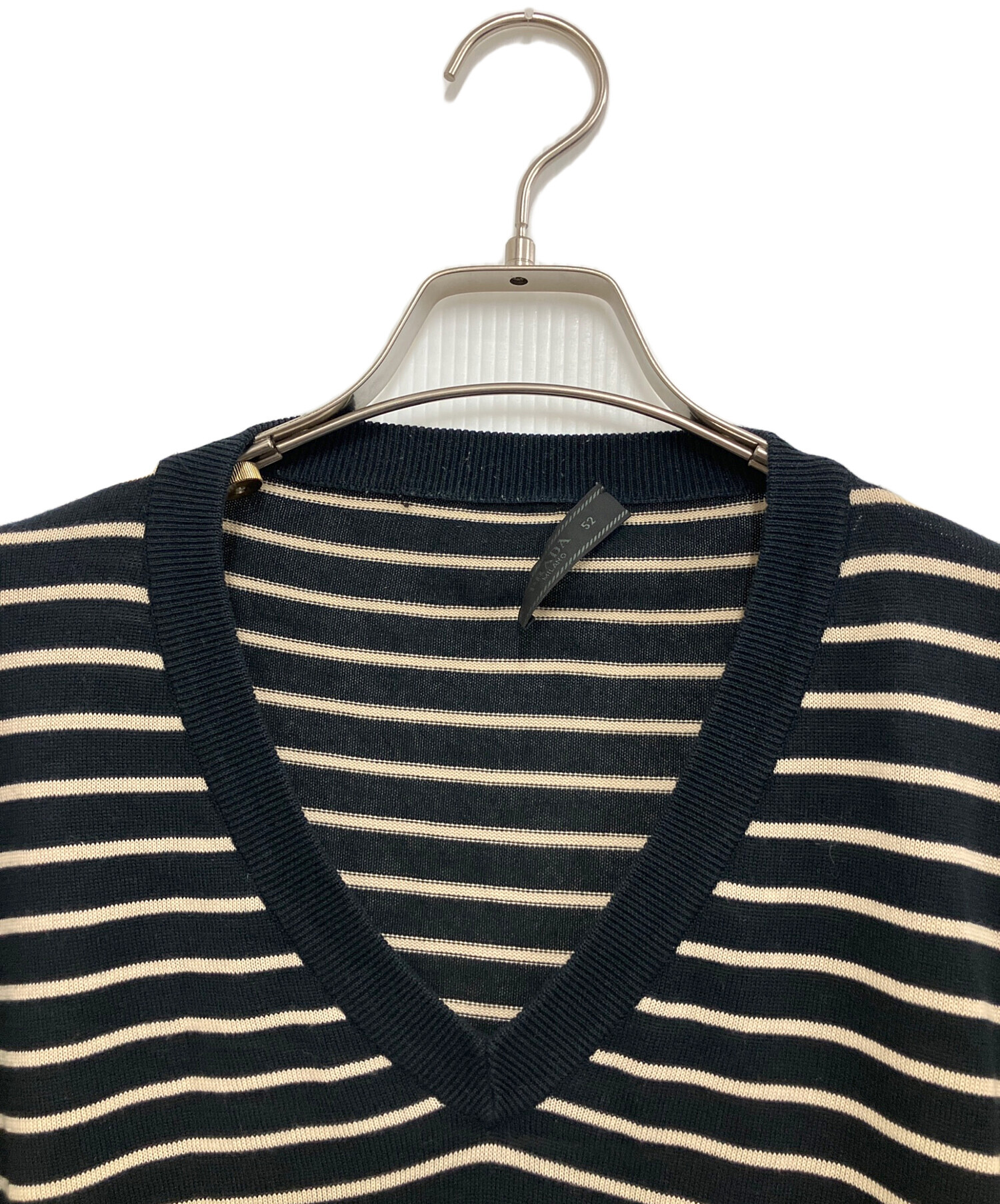 中古・古着通販】PRADA (プラダ) 薄手ニット ブラック サイズ:SIZE 52