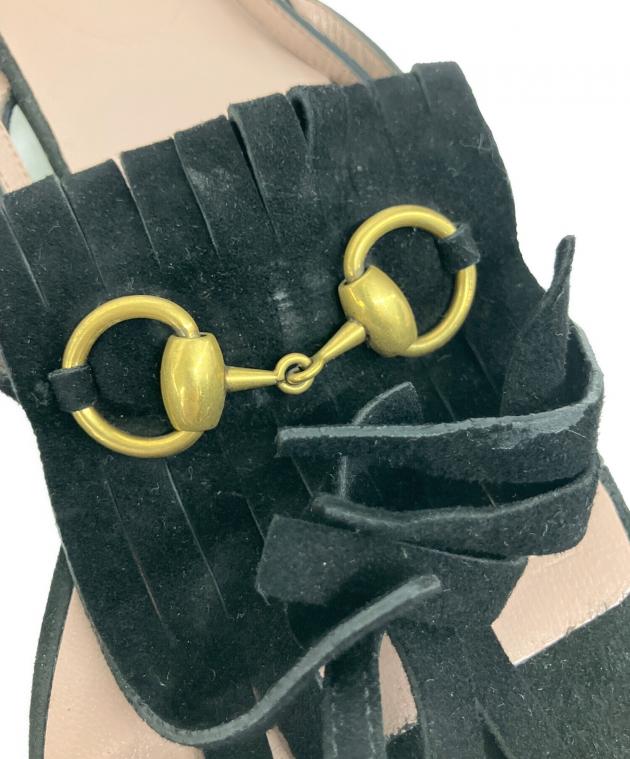 中古・古着通販】GUCCI (グッチ) ホースビットフリンジサンダル