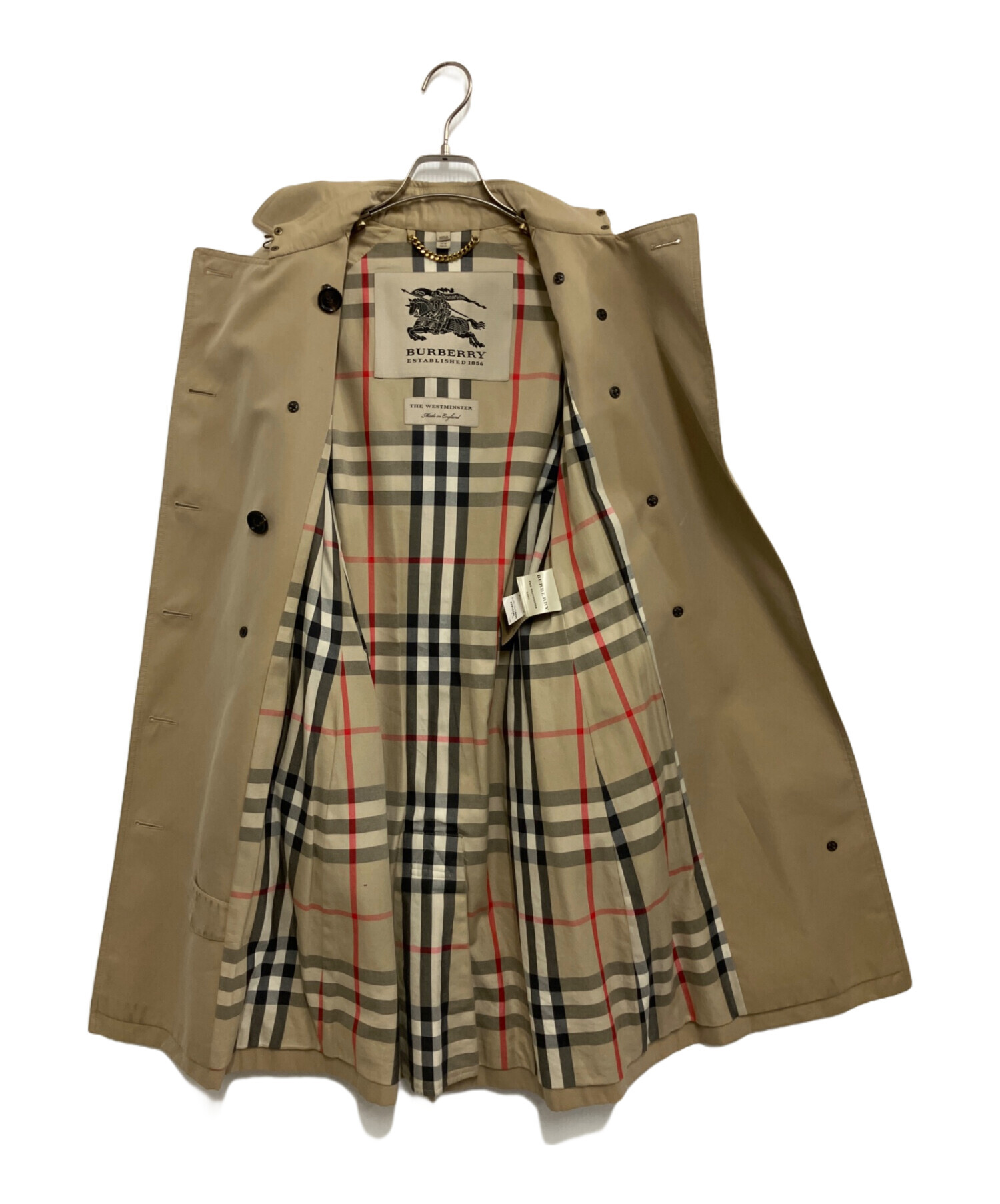 ゆう BURBERRY バーバリー トレンチコート ベージュ 38 中古・古着通販】BURBERRY (バーバリー) トレンチコート ベージュ