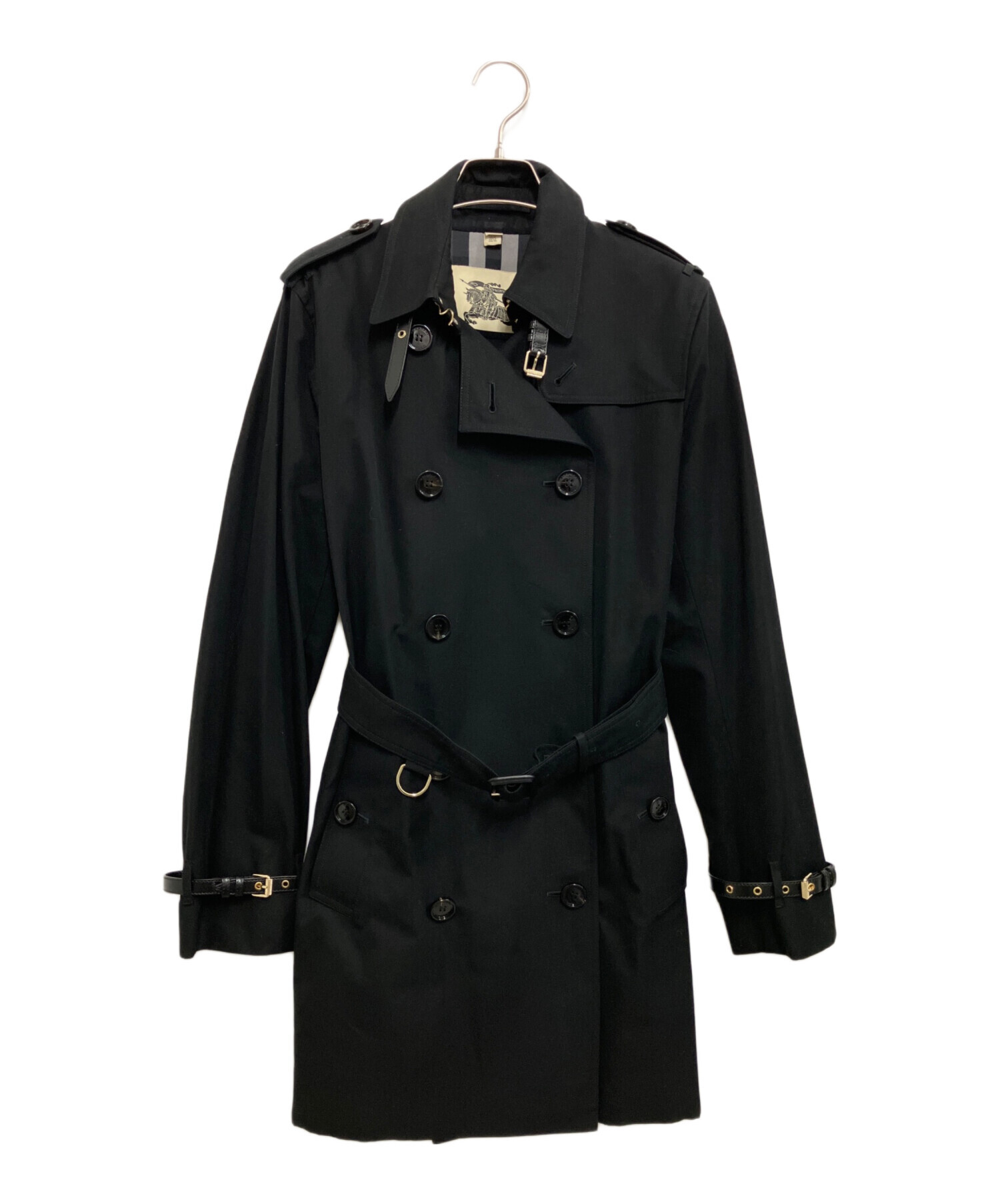 中古・古着通販】BURBERRY (バーバリー) トレンチコート ブラック 