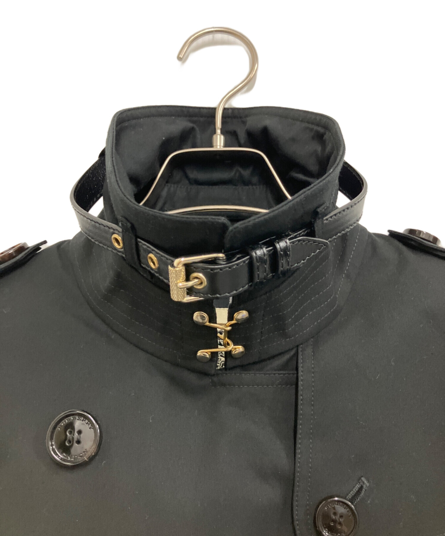 中古・古着通販】BURBERRY (バーバリー) トレンチコート ブラック 