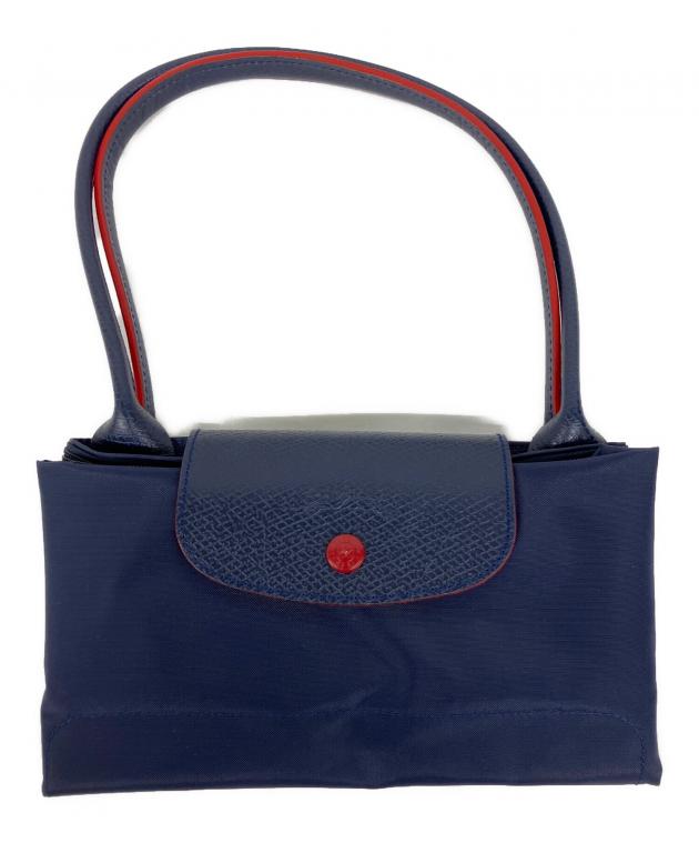 未使用LONGCHAMP トートバッグ ネイビー 中古・古着通販】LONGCHAMP (ロンシャン) トートバッグ ネイビー