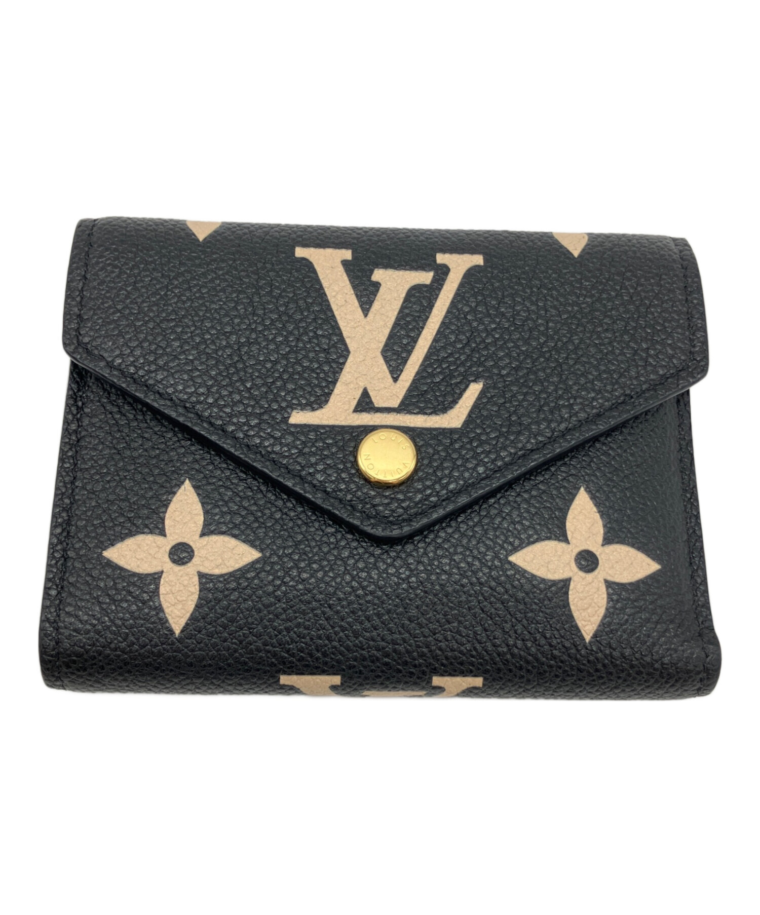 中古・古着通販】LOUIS VUITTON (ルイ ヴィトン) 3つ折り財布 ブラック 