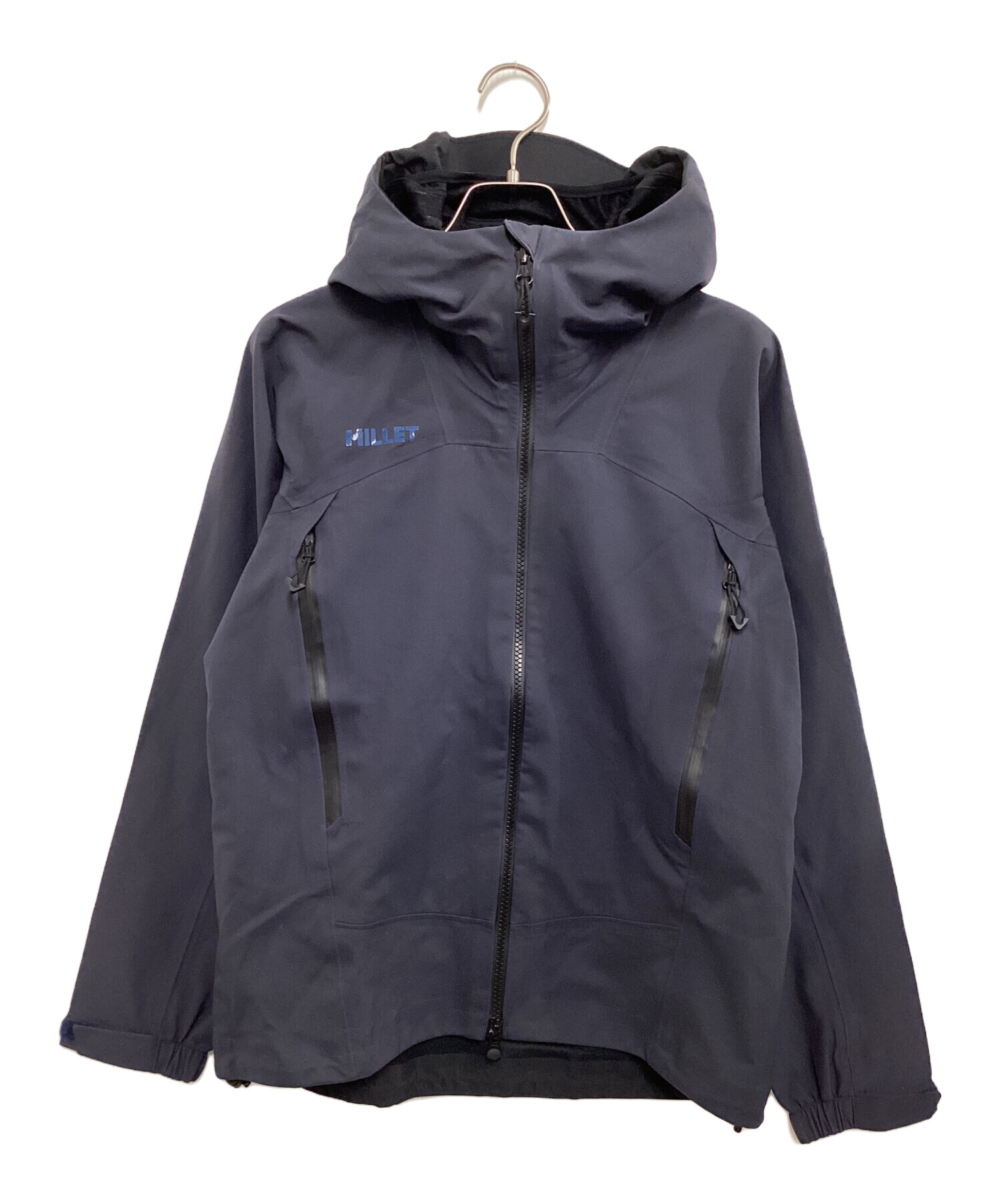 MILLET ナイロンネイビージャケット フード付き 中古・古着通販】MILLET (ミレー) ナイロンジャケット ネイビー サイズ