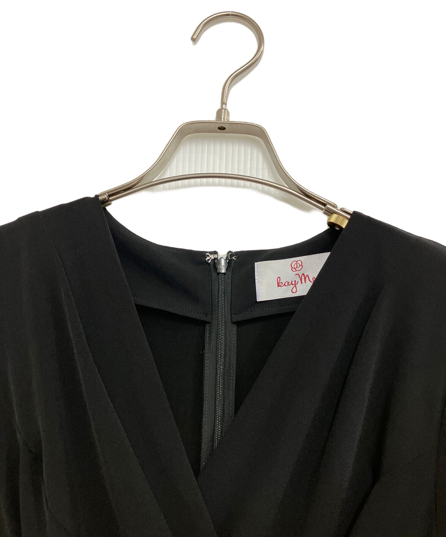 中古・古着通販】kay me (ケイミー) 長袖ワンピース ブラック サイズ:L