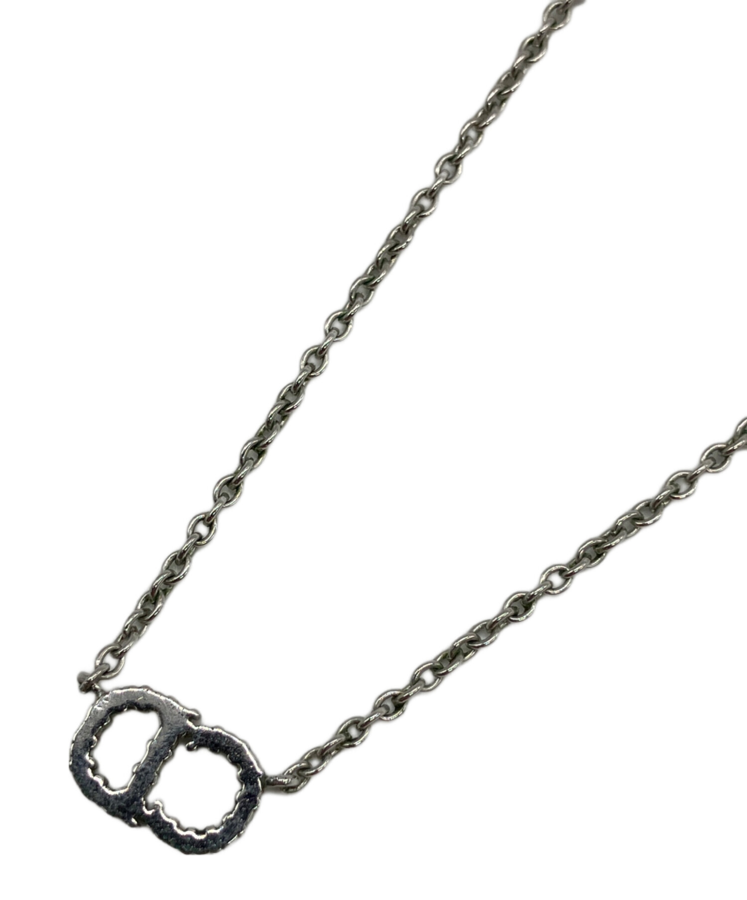 【正規品】Dior CDロゴ ネックレス シルバー 中古・古着通販】Dior (ディオール) CDロゴネックレス シルバーカラー
