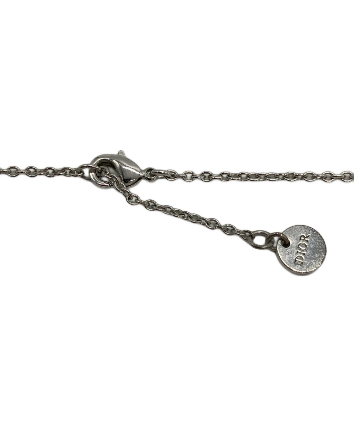 中古・古着通販】Dior (ディオール) CDロゴネックレス シルバーカラー