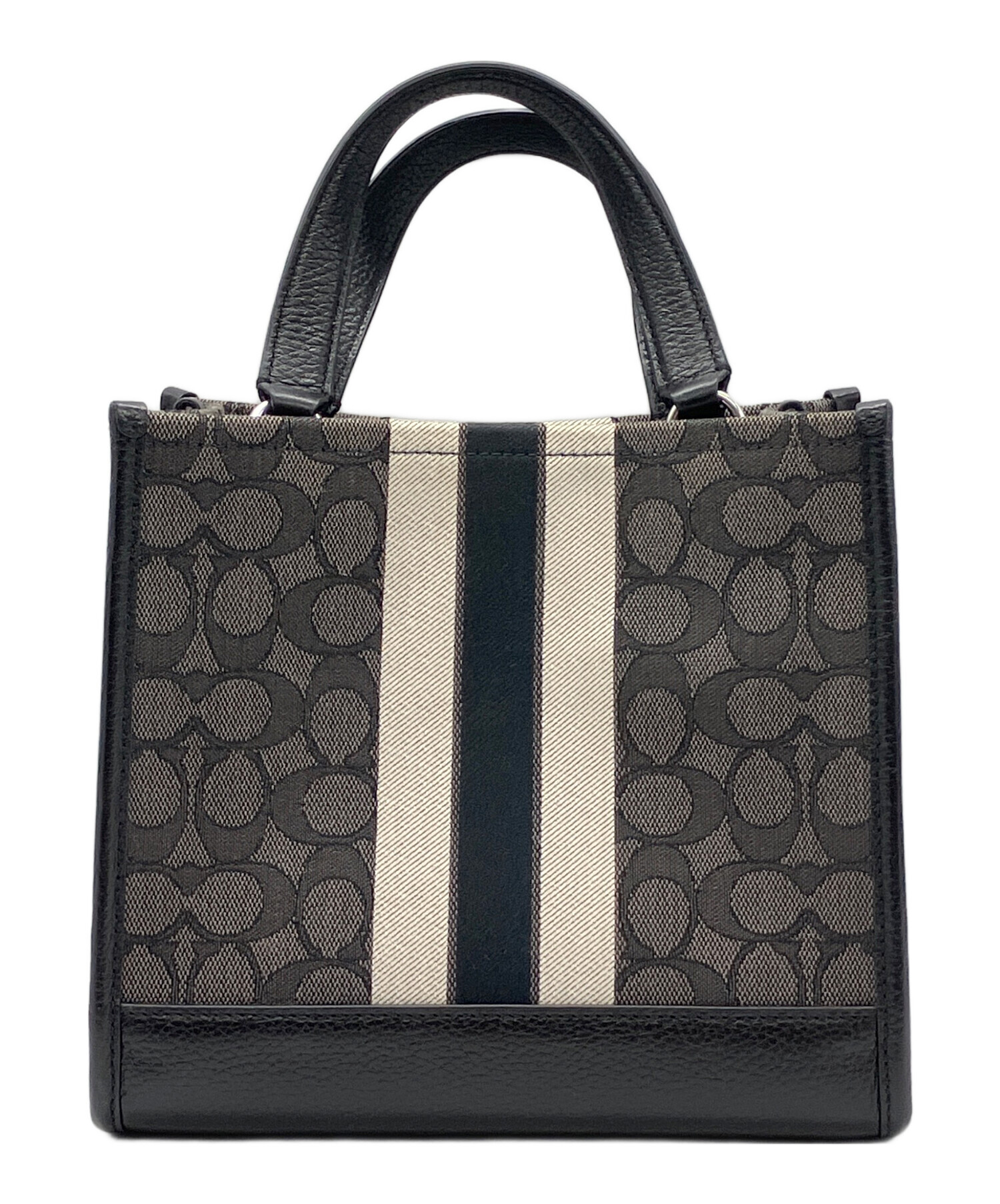 中古・古着通販】COACH (コーチ) トートバッグ グレー×ブラック