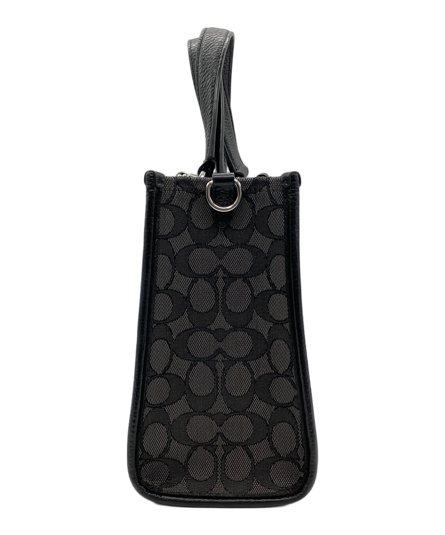 日曜日までの出品です★Coachトートバッグ★ 中古・古着通販】COACH (コーチ) トートバッグ グレー×ブラック