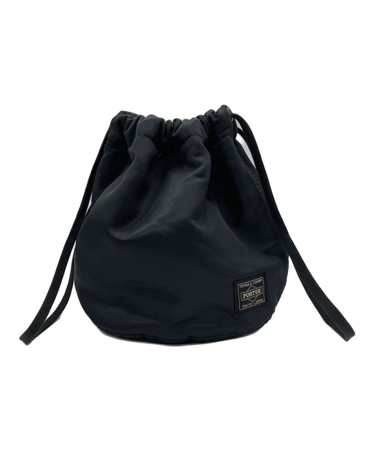 NEXUSVII PORTER ドローストリングバッグ 黒 中古・古着通販】PORTER (ポーター) ドローストリングバッグ ブラック