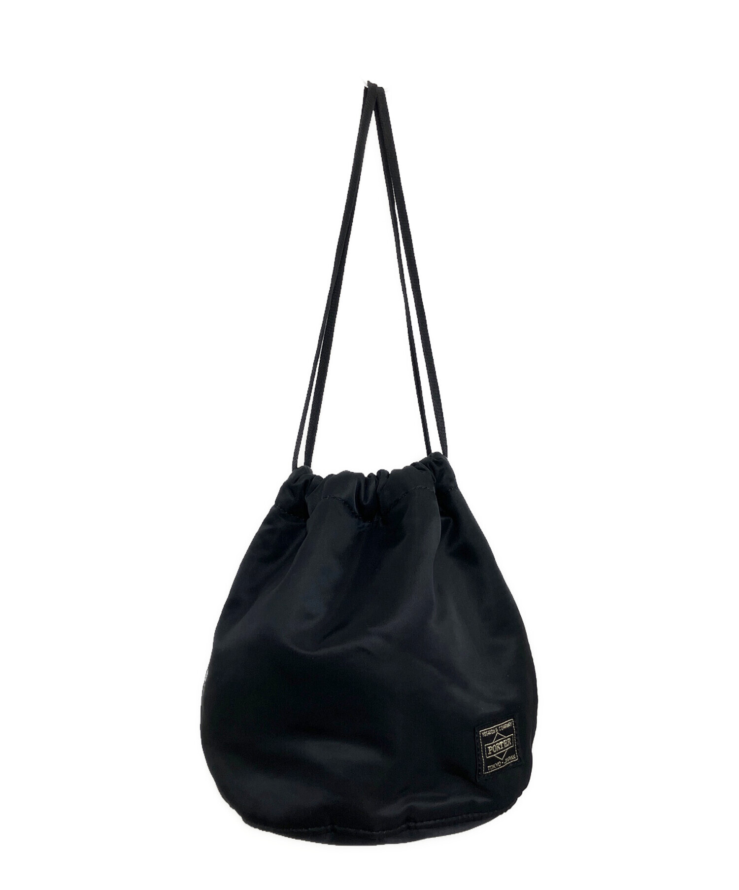 中古・古着通販】PORTER (ポーター) ドローストリングバッグ ブラック