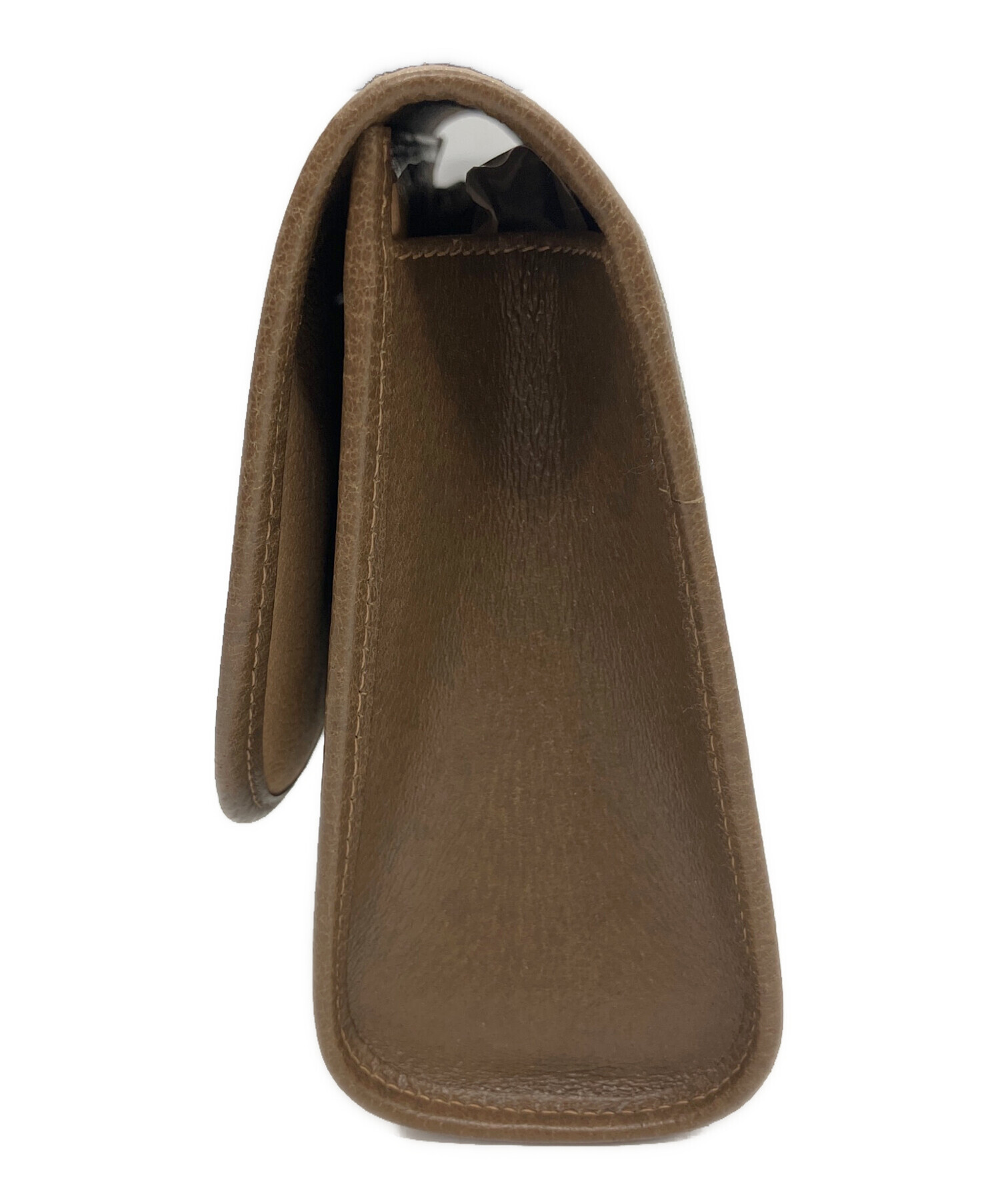 Gucci グッチ　クラッチバッグ ブラウン 中古・古着通販】GUCCI (グッチ) クラッチバッグ ブラウン｜ブランド