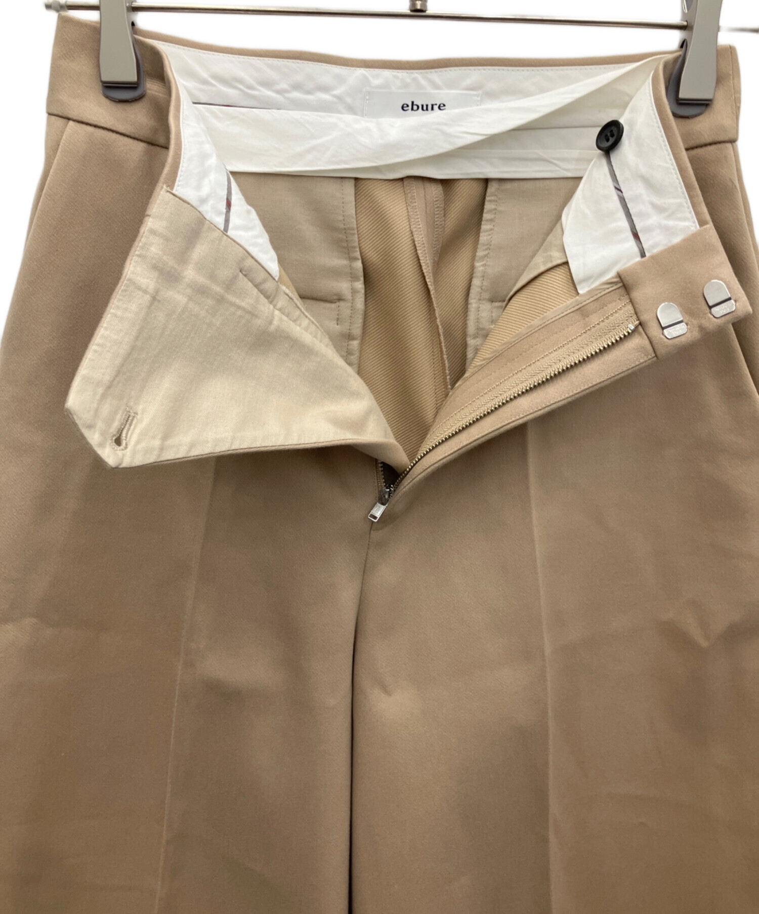 中古・古着通販】ebure (エブール) ワイドパンツ ベージュ サイズ