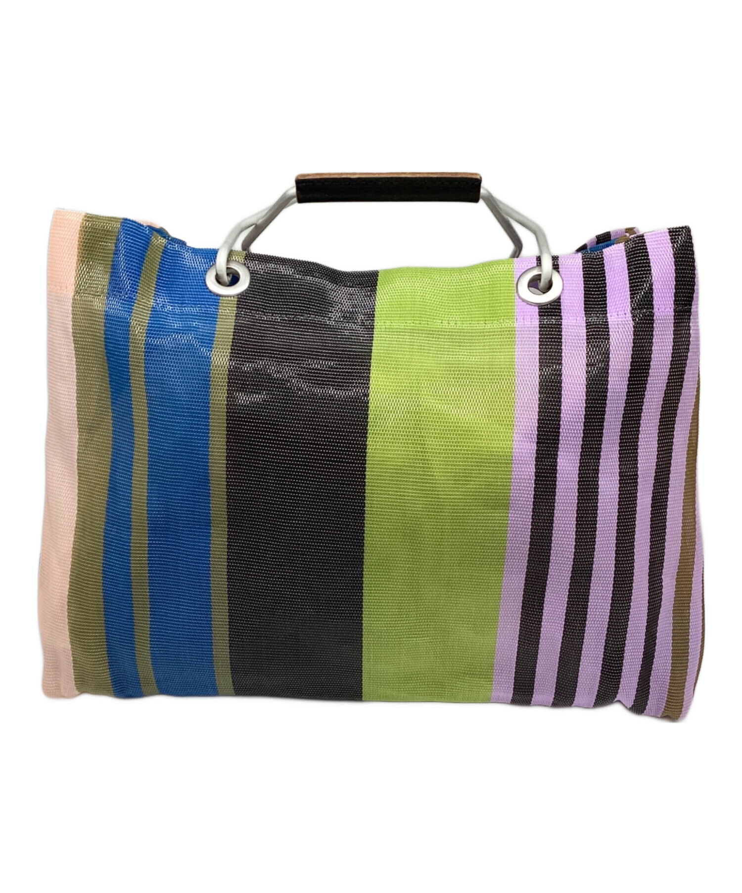 中古・古着通販】MARNI (マルニ) フラワーカフェストライプバッグ 