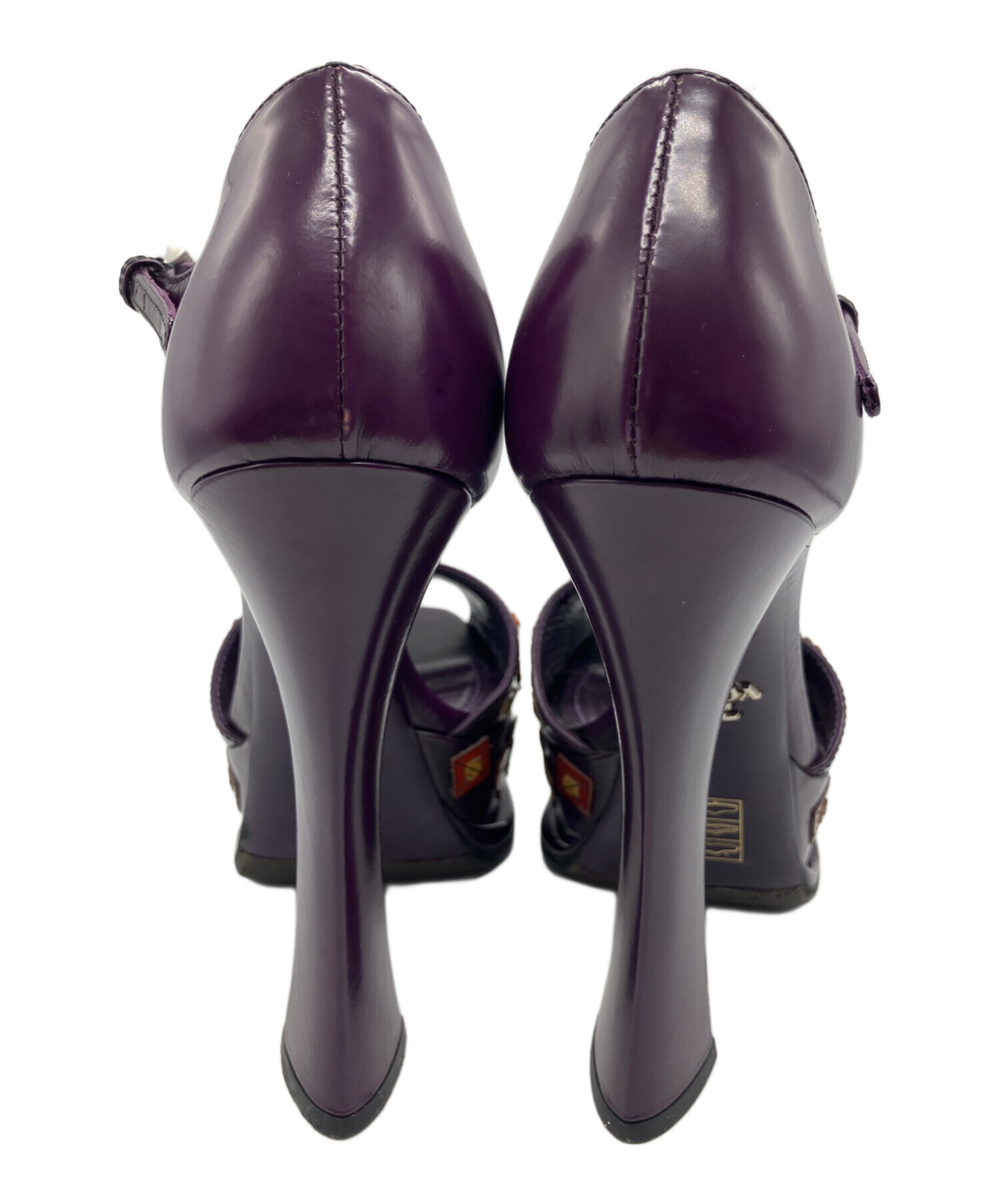 中古・古着通販】PRADA (プラダ) ハイヒールパンプス パープル サイズ