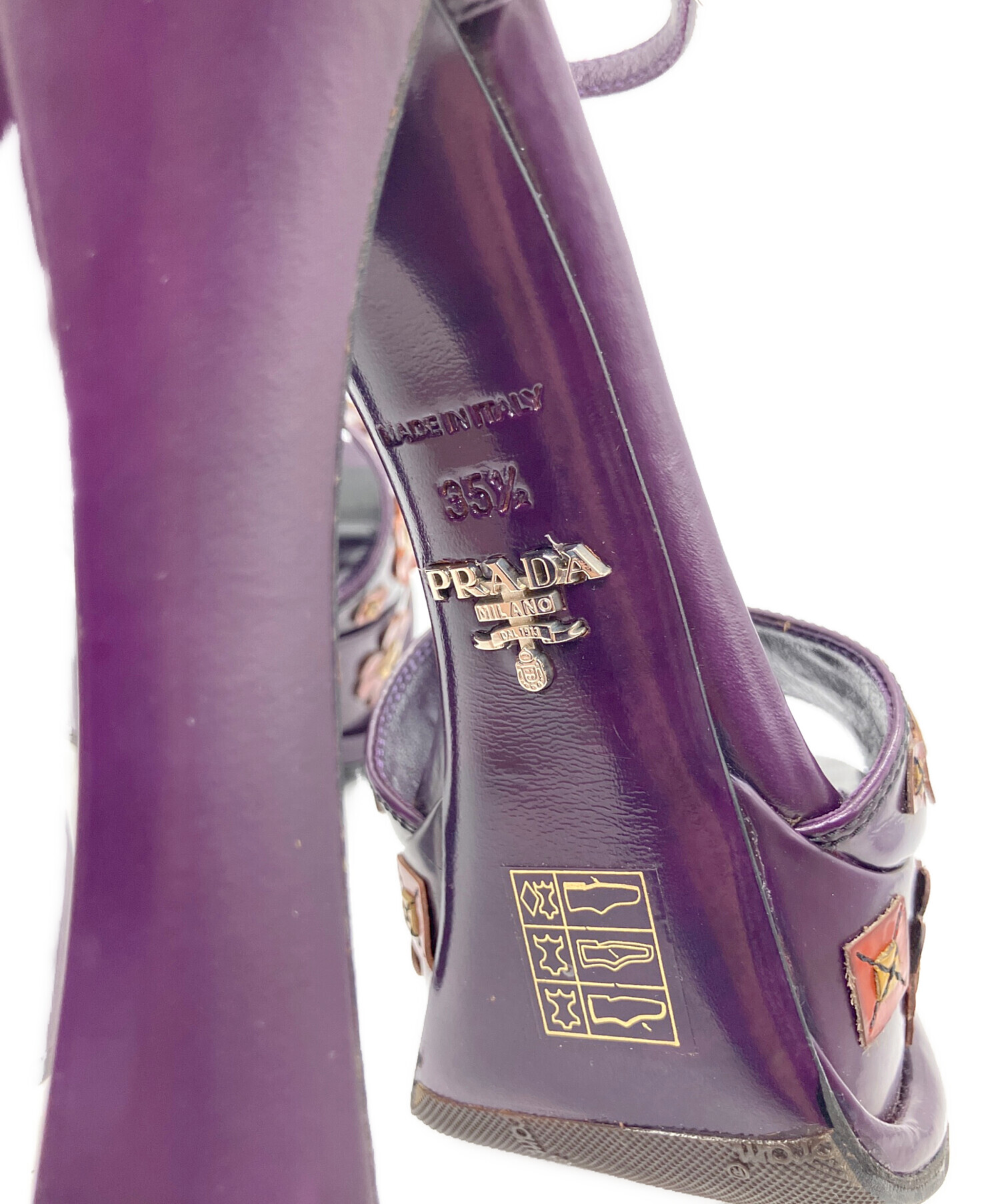 プラダ ハイヒール パンプス 中古・古着通販】PRADA (プラダ) ハイヒールパンプス パープル サイズ