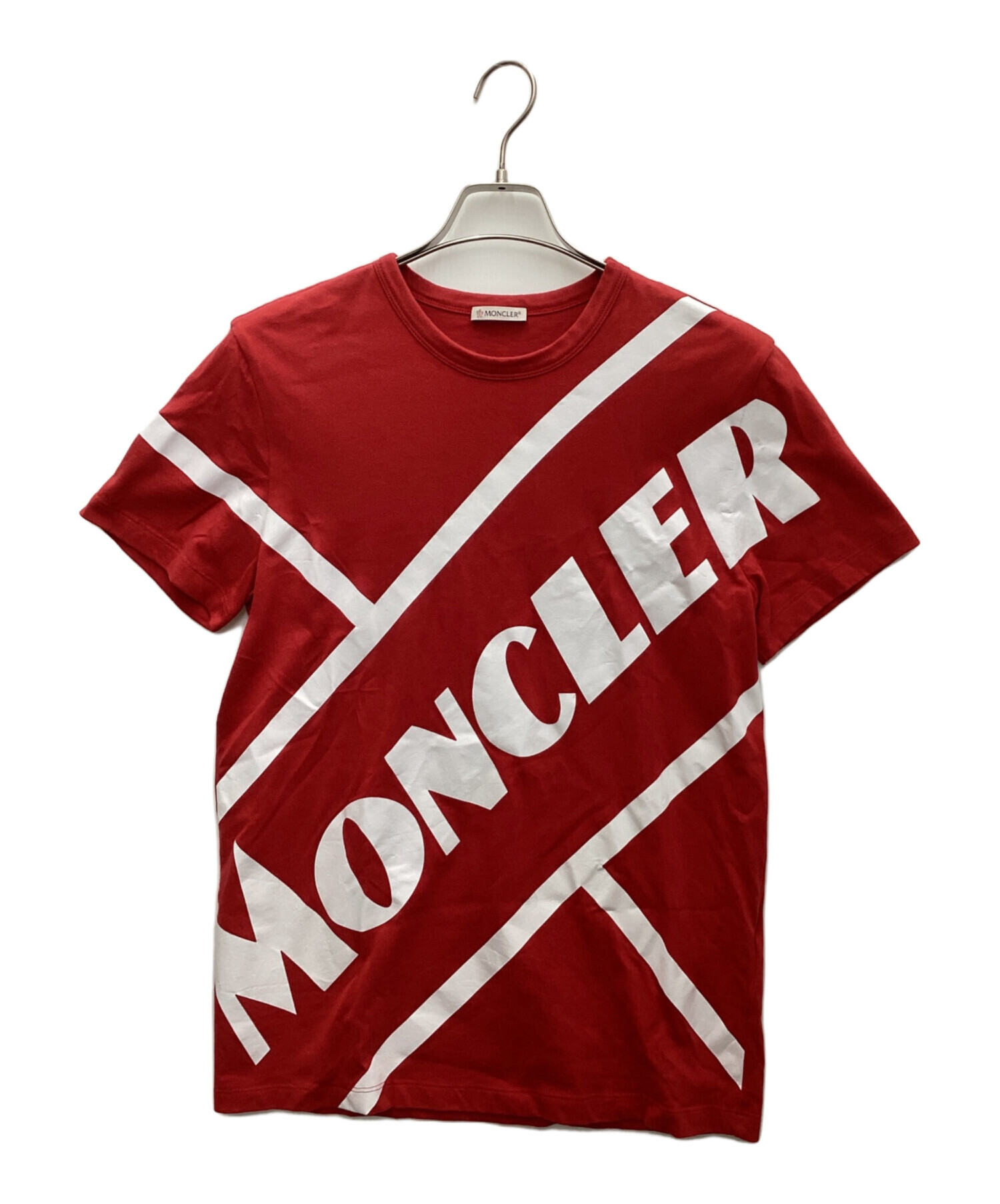 希少】Moncler レッド グラフィックTシャツ 希少Moncler レッド 