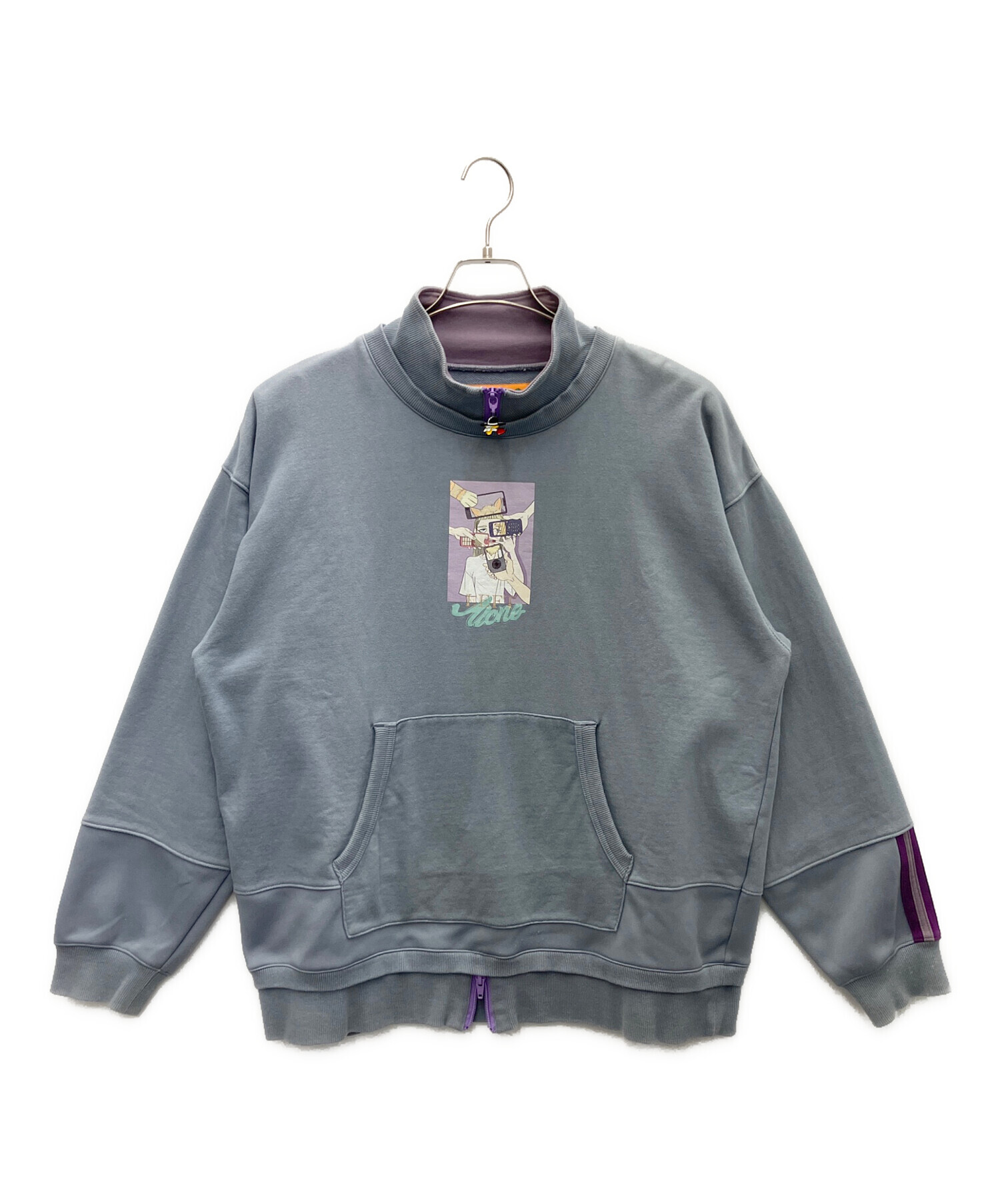 値下げ！レフトアローン  新作2020 SS  パープル 中古・古着通販】Left Alone (レフトアローン) スウェット グレー