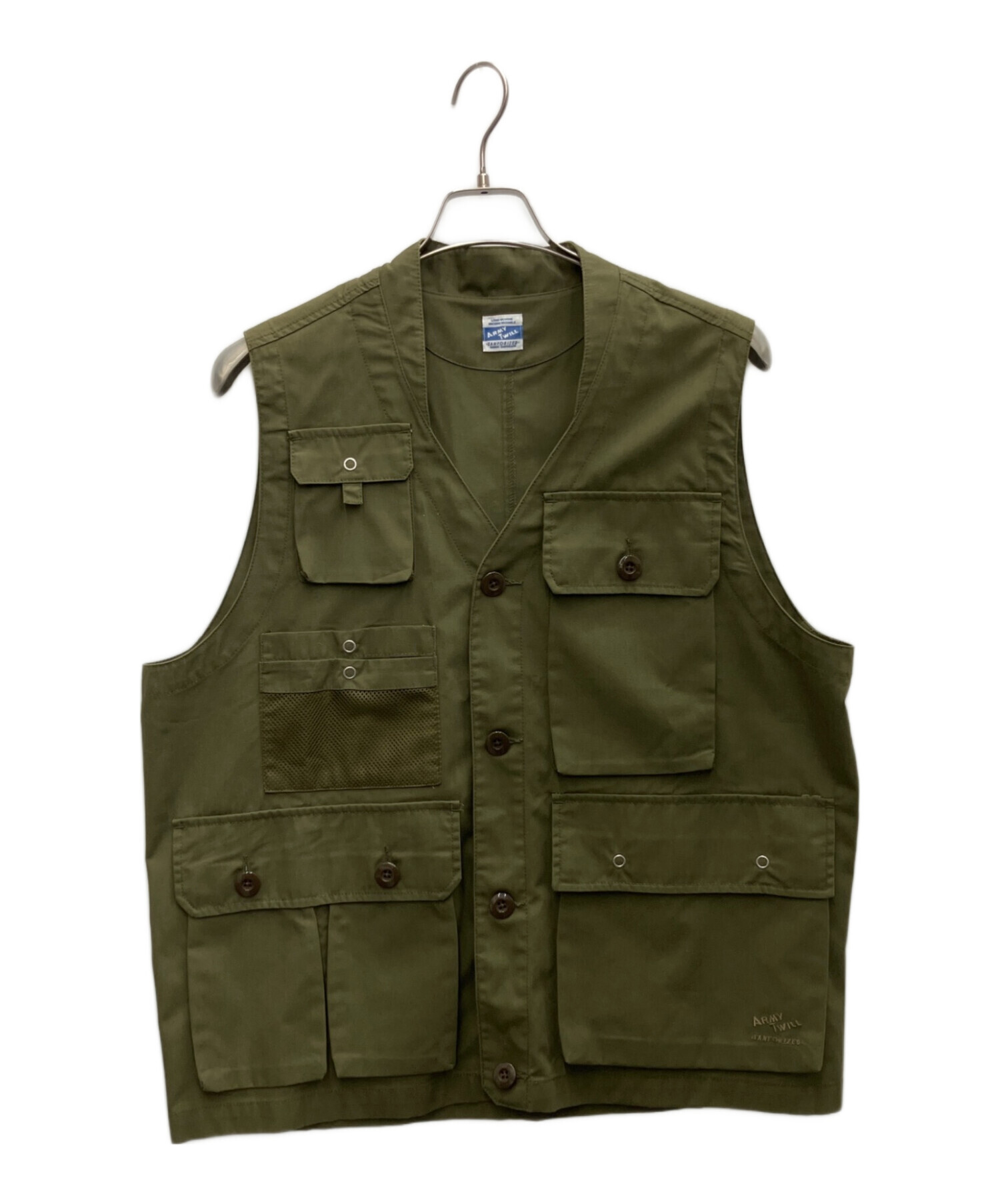 アーミーツイル　虎刺繍 カーキ ベスト 中古・古着通販】ARMY TWILL (アーミーツイル) ミリタリーベスト