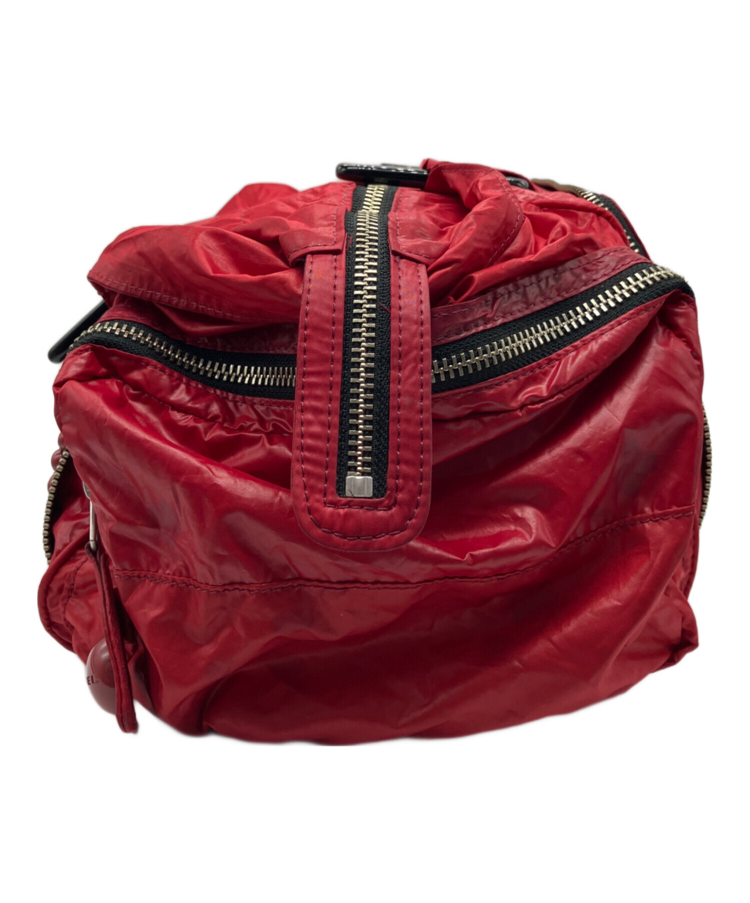 中古・古着通販】DIESEL (ディーゼル) ハンドバッグ レッド×ブラック 