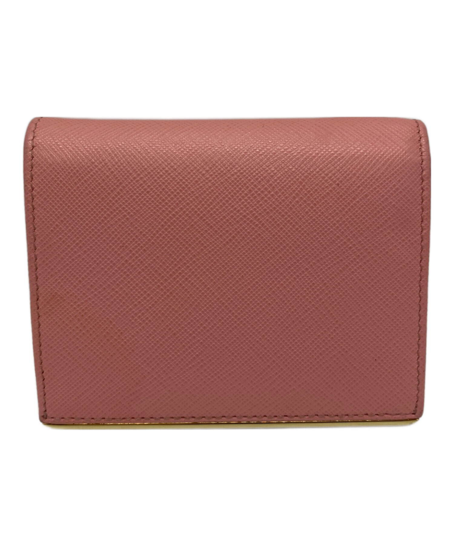 PRADA ピンク サフィアーノ 二つ折り財布 [Prada] [プラダ] 財布 二