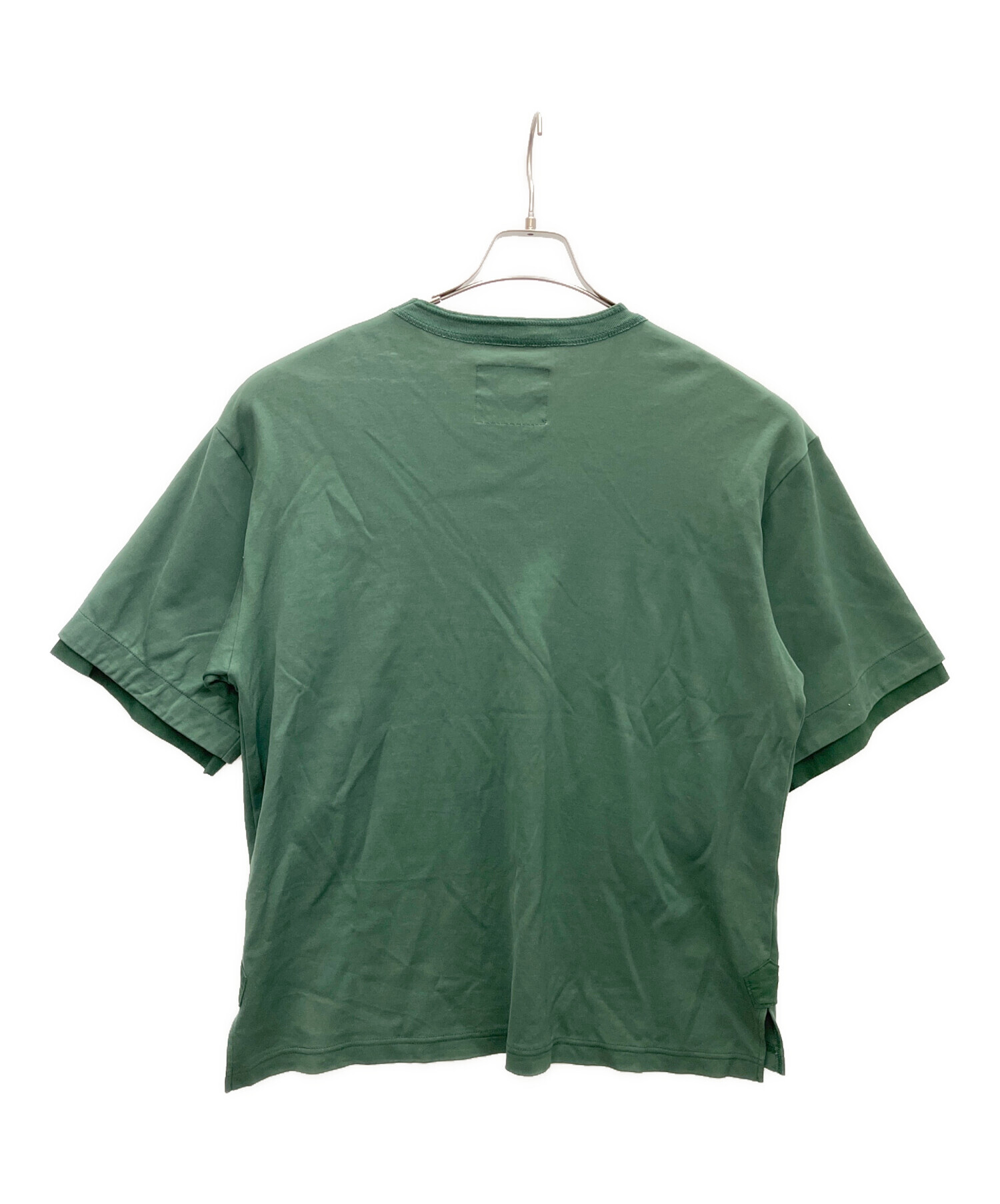 【サイズ2】sacai Flap Pocket Cotton T-Shirt 中古・古着通販】sacai (サカイ) Flap Pocket Cotton T-Shirt グリーン