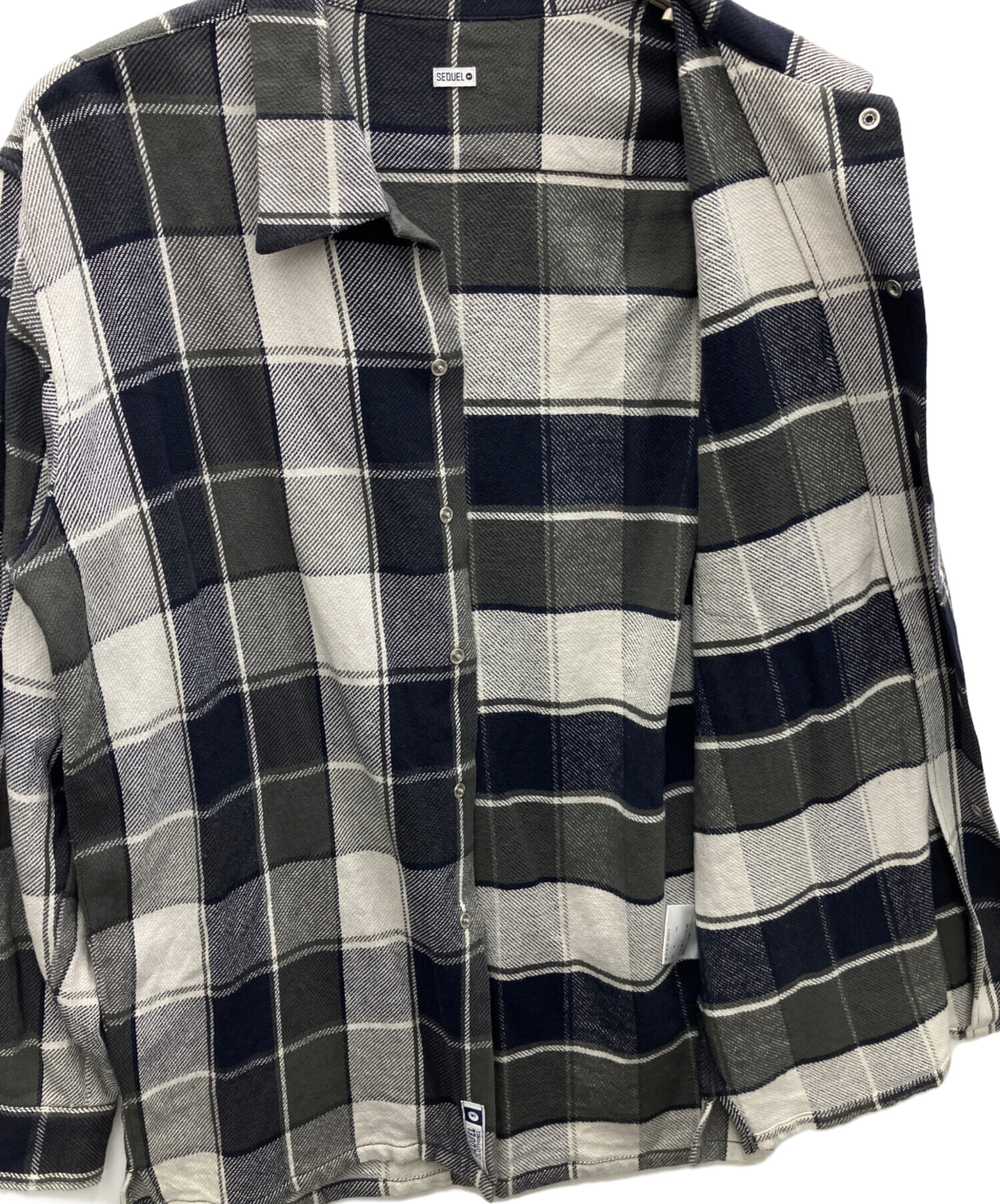 中古・古着通販】SEQUEL (シークエル) ブロックチェックジャケット