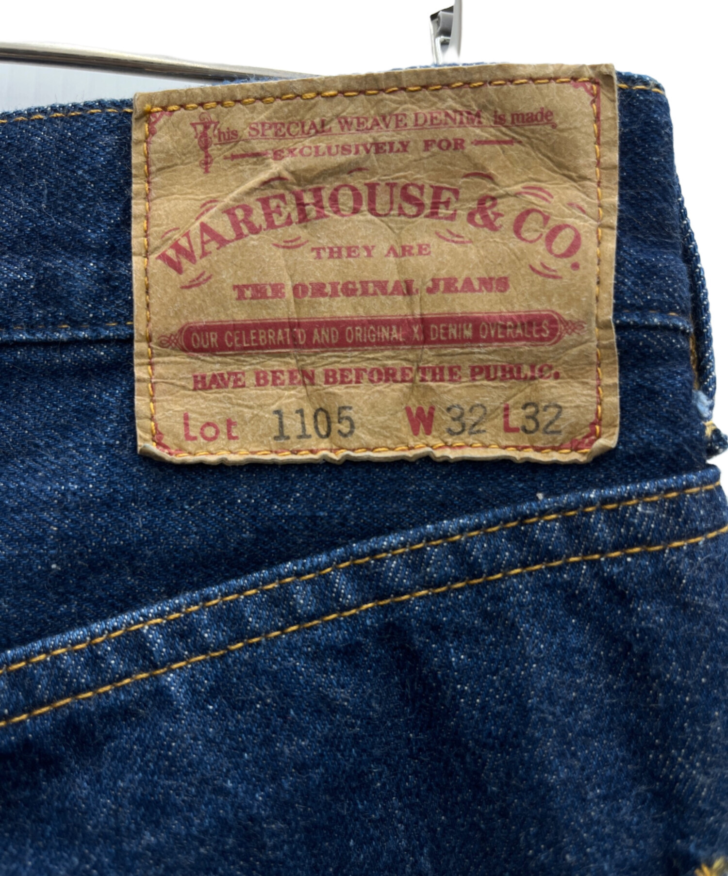 WAREHOUSE ウエアハウス Lot 1105 W32 L32 デニムパンツ 中古・古着 