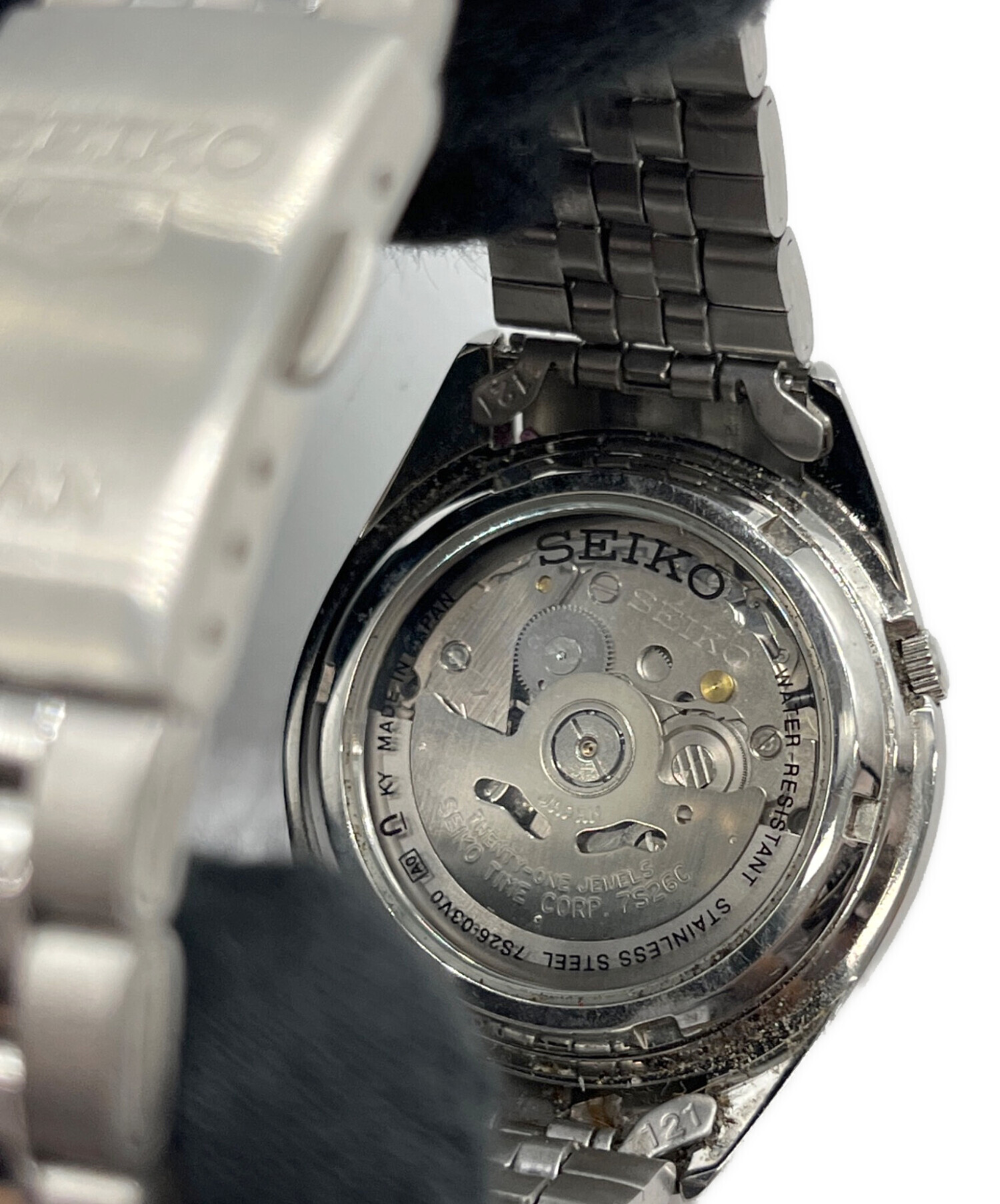 中古・古着通販】SEIKO (セイコー) セイコー5 自動巻き腕時計 シルバー