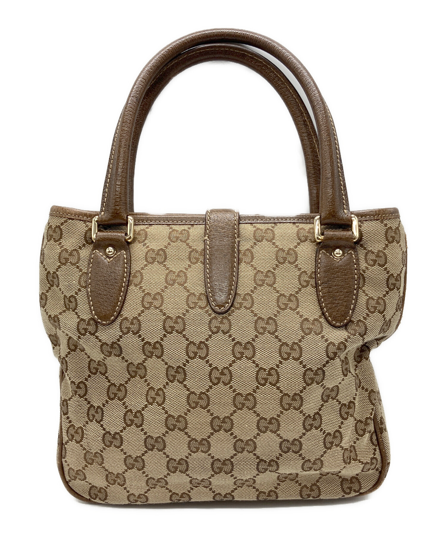 GUCCI グッチ ジャッキー GG ハンドバッグ キャンバス ブラウン 【公式