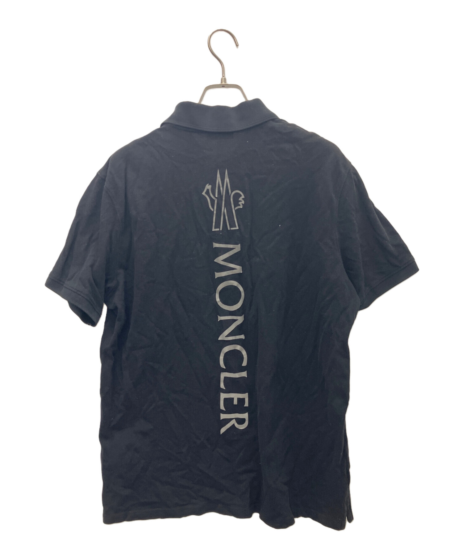 中古・古着通販】MONCLER (モンクレール) ポロシャツ ブラック