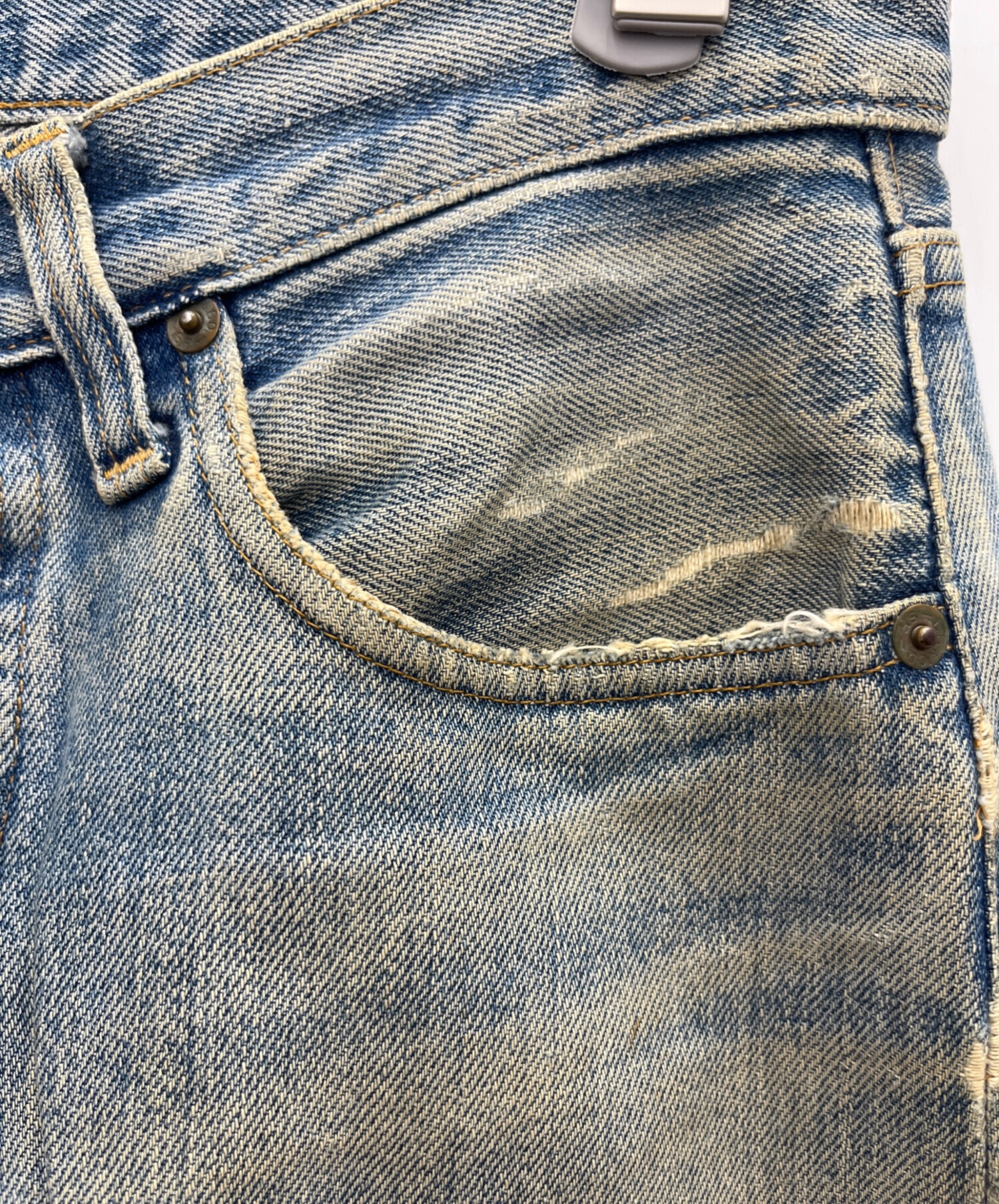 中古・古着通販】LEVI'S (リーバイス) デニムパンツ ボタン裏6/66前期